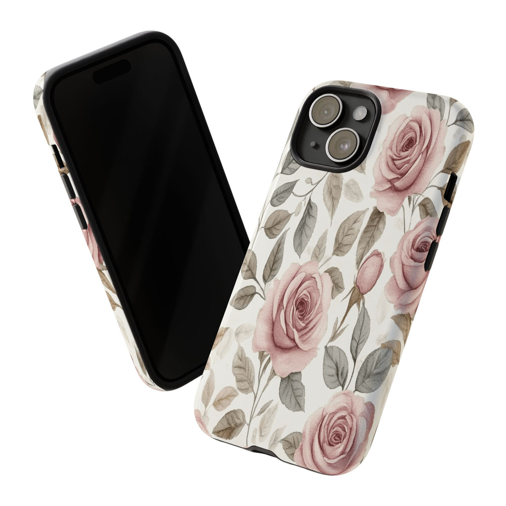 Elegant Watercolor Rose Case