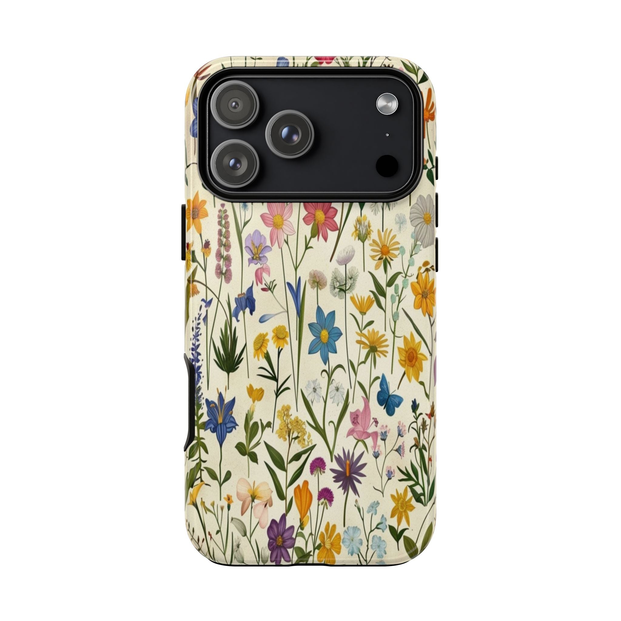 Vibrant Botanical Wildflower Pattern