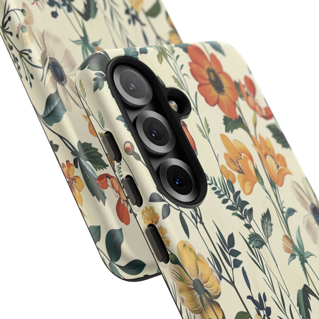 Vintage Botanical Wildflower Seamless Pattern