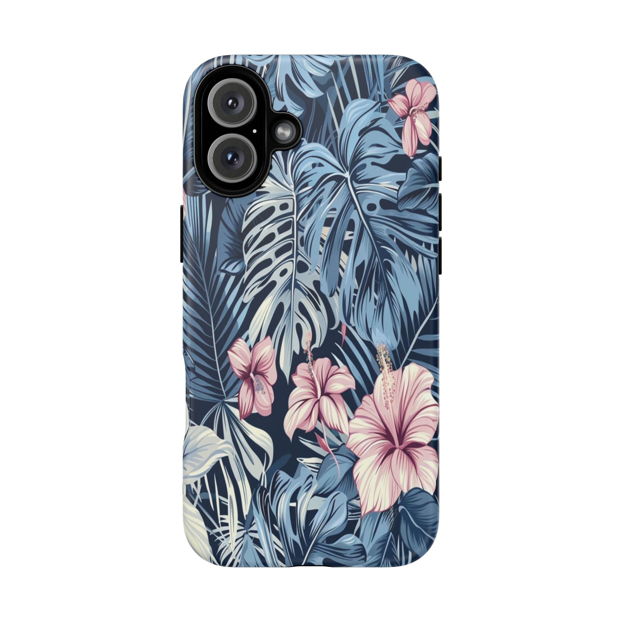 Tropical Hibiscus and Monstera Pattern