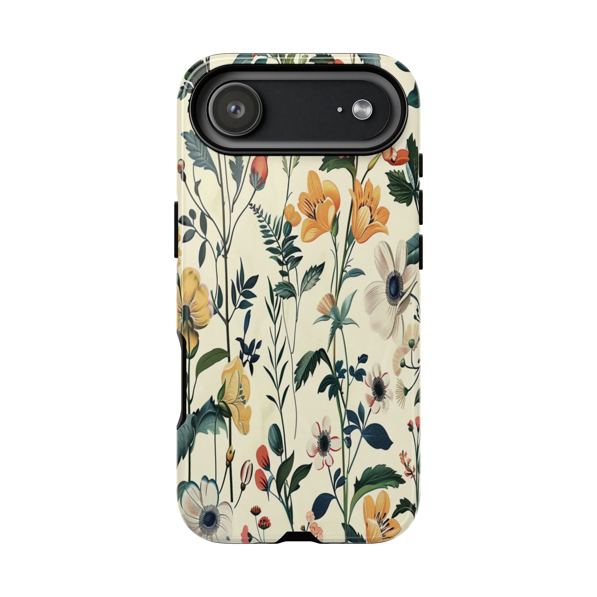 Vintage Botanical Wildflower Seamless Pattern