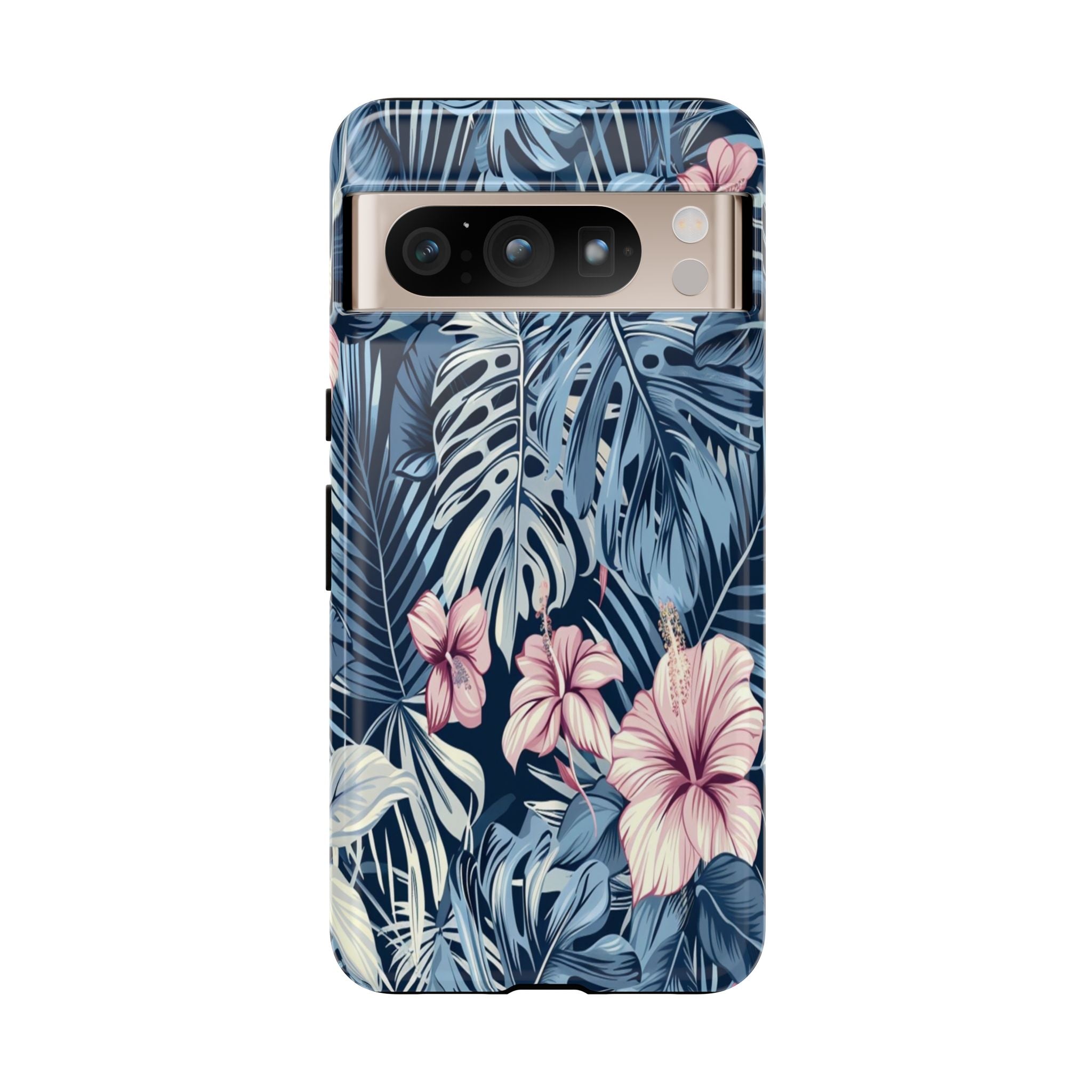 Tropical Hibiscus and Monstera Pattern