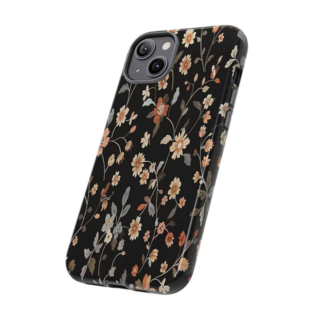 Floral Field on Black Case