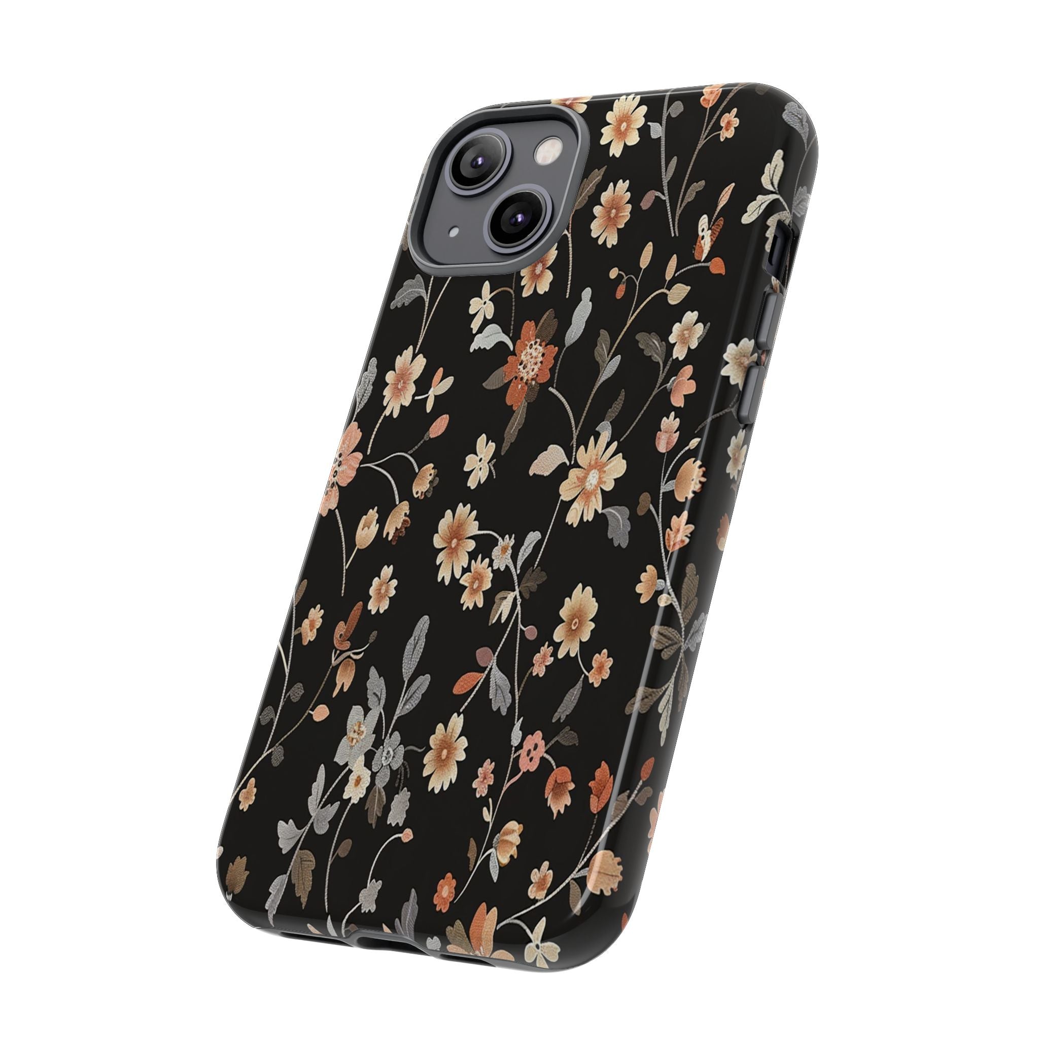 Floral Field on Black Case