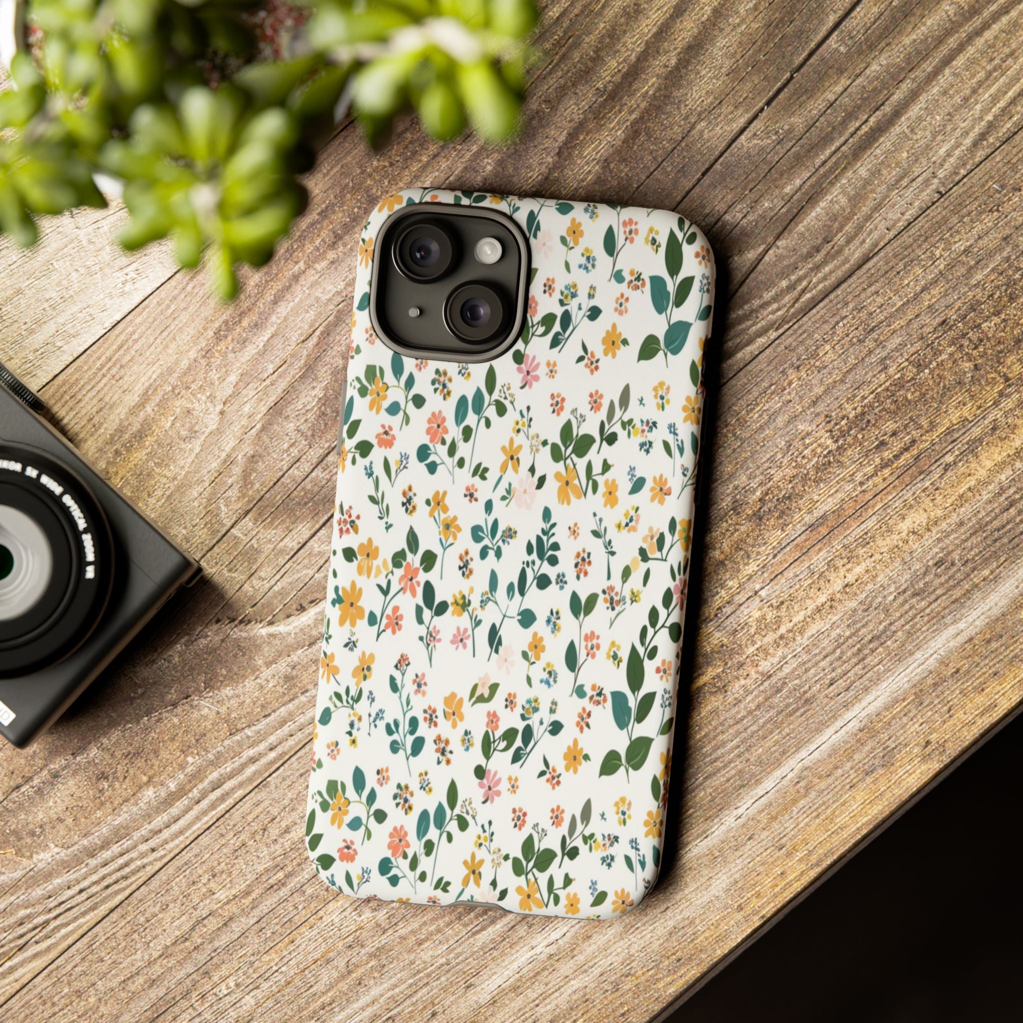 Pastel Leaves and Flowers Case