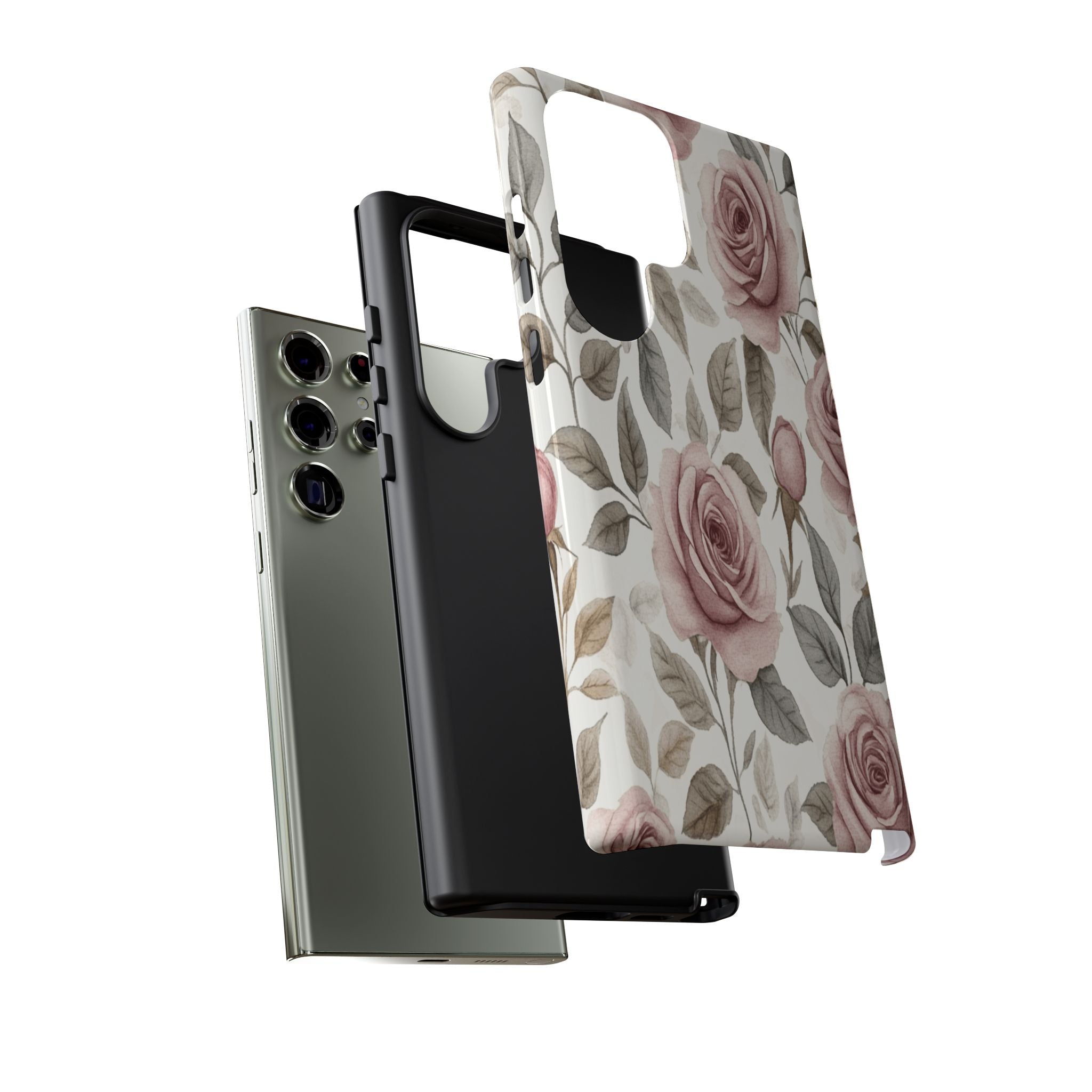 Elegant Watercolor Rose Case