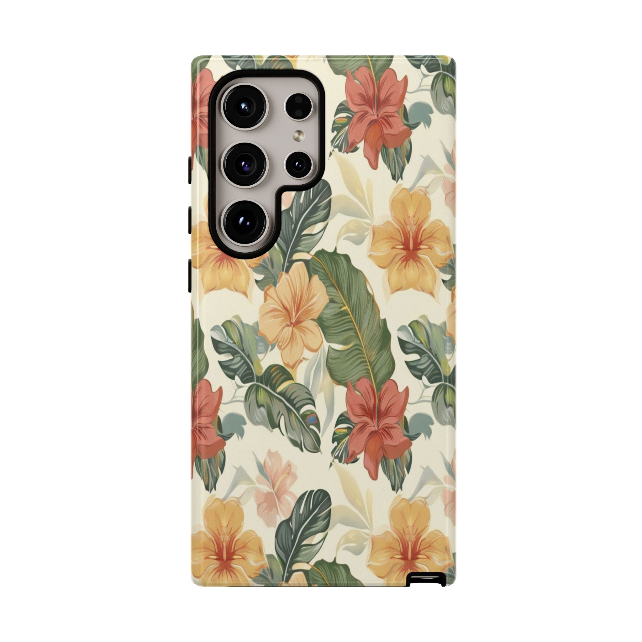 Vintage Tropical Floral Seamless Pattern