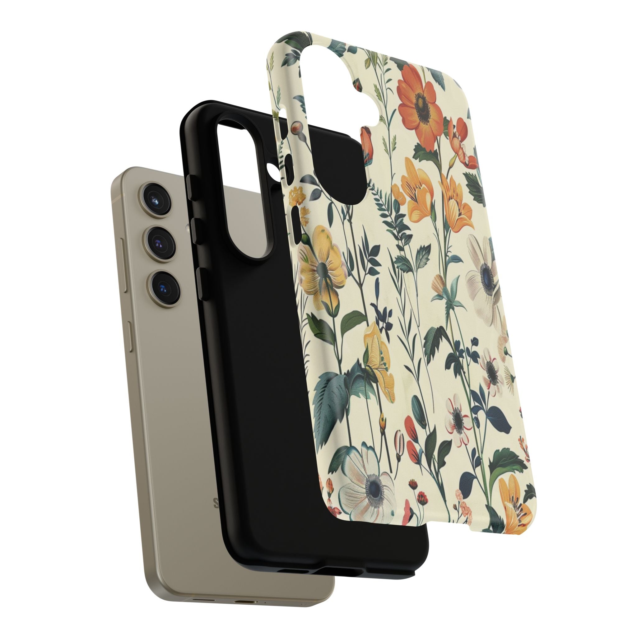 Vintage Botanical Wildflower Seamless Pattern