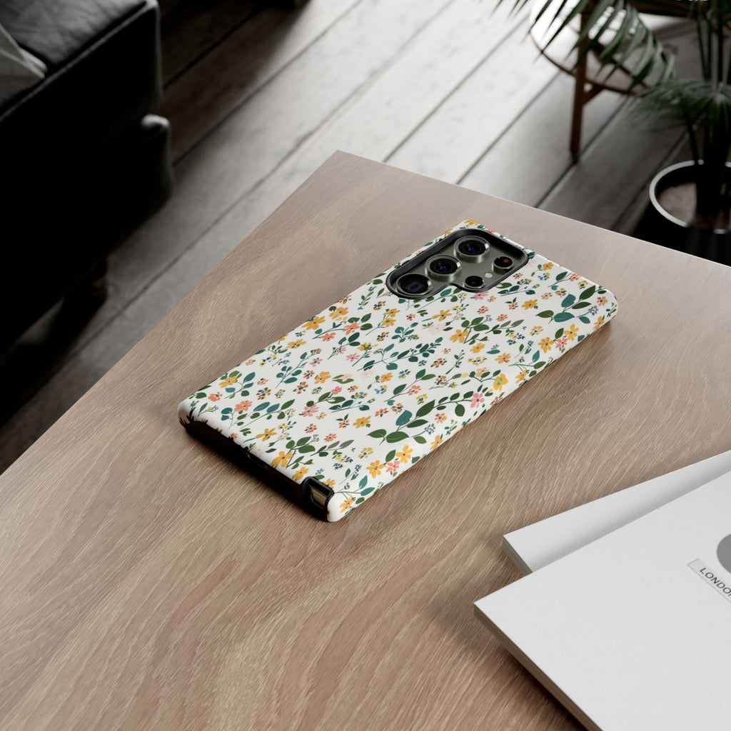 Pastel Leaves and Flowers Case