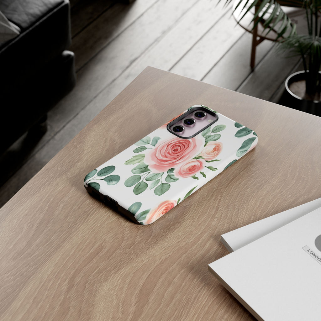 Delicate Watercolor Rose Case