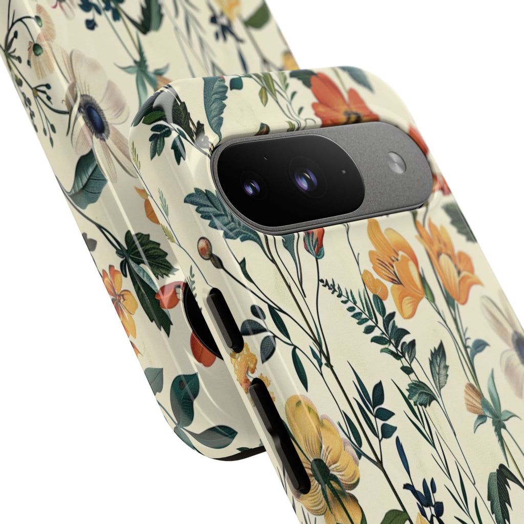 Vintage Botanical Wildflower Seamless Pattern