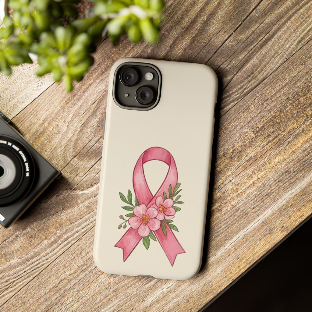 Floral Breast Cancer Awareness Case