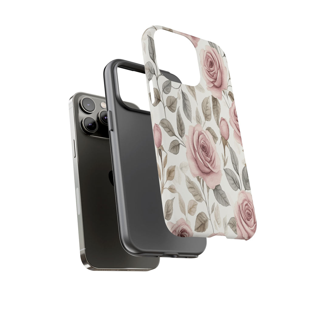 Elegant Watercolor Rose Case