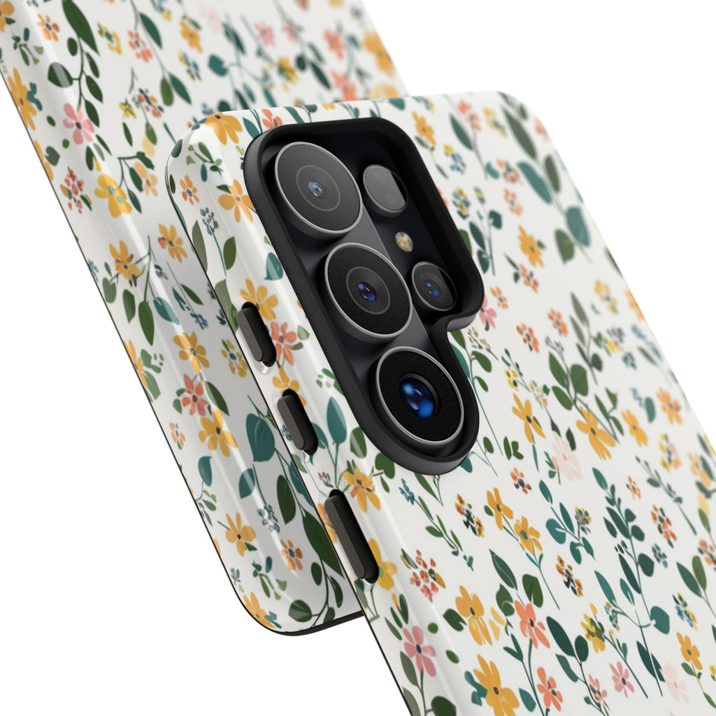 Pastel Leaves and Flowers Case