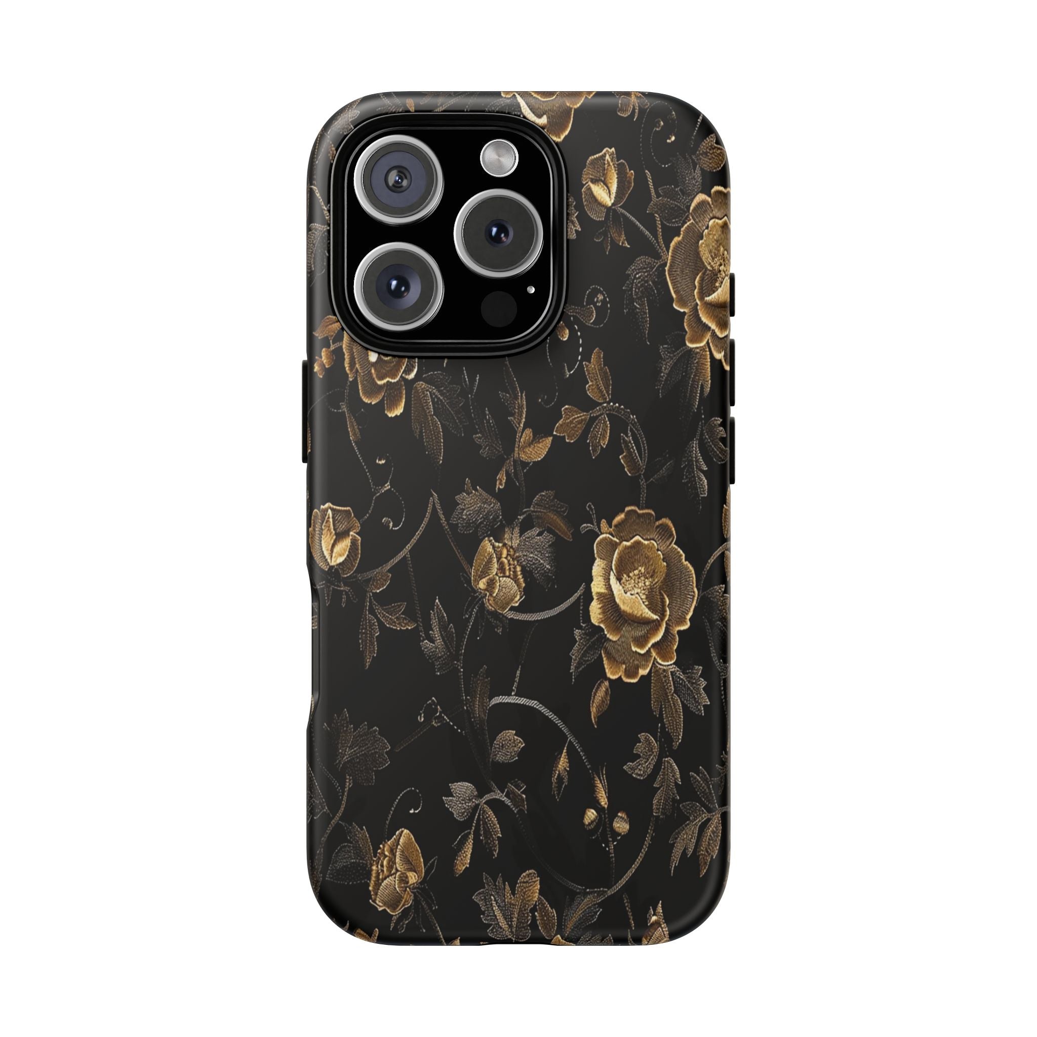 Golden Roses on Black