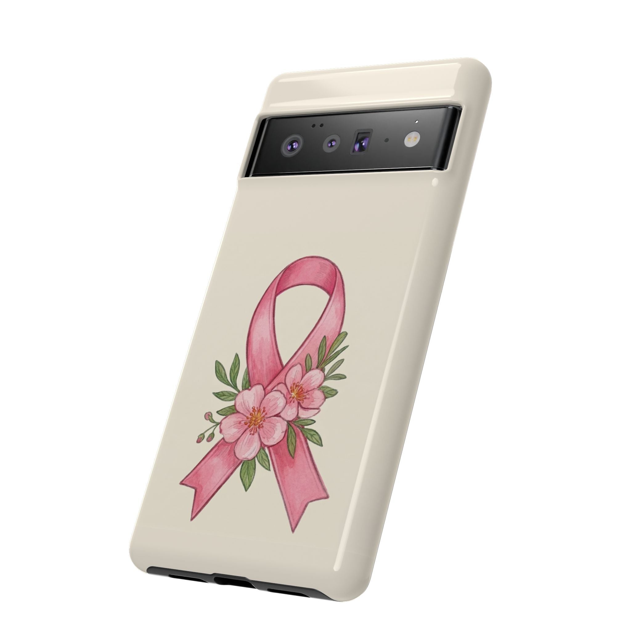 Floral Breast Cancer Awareness Case