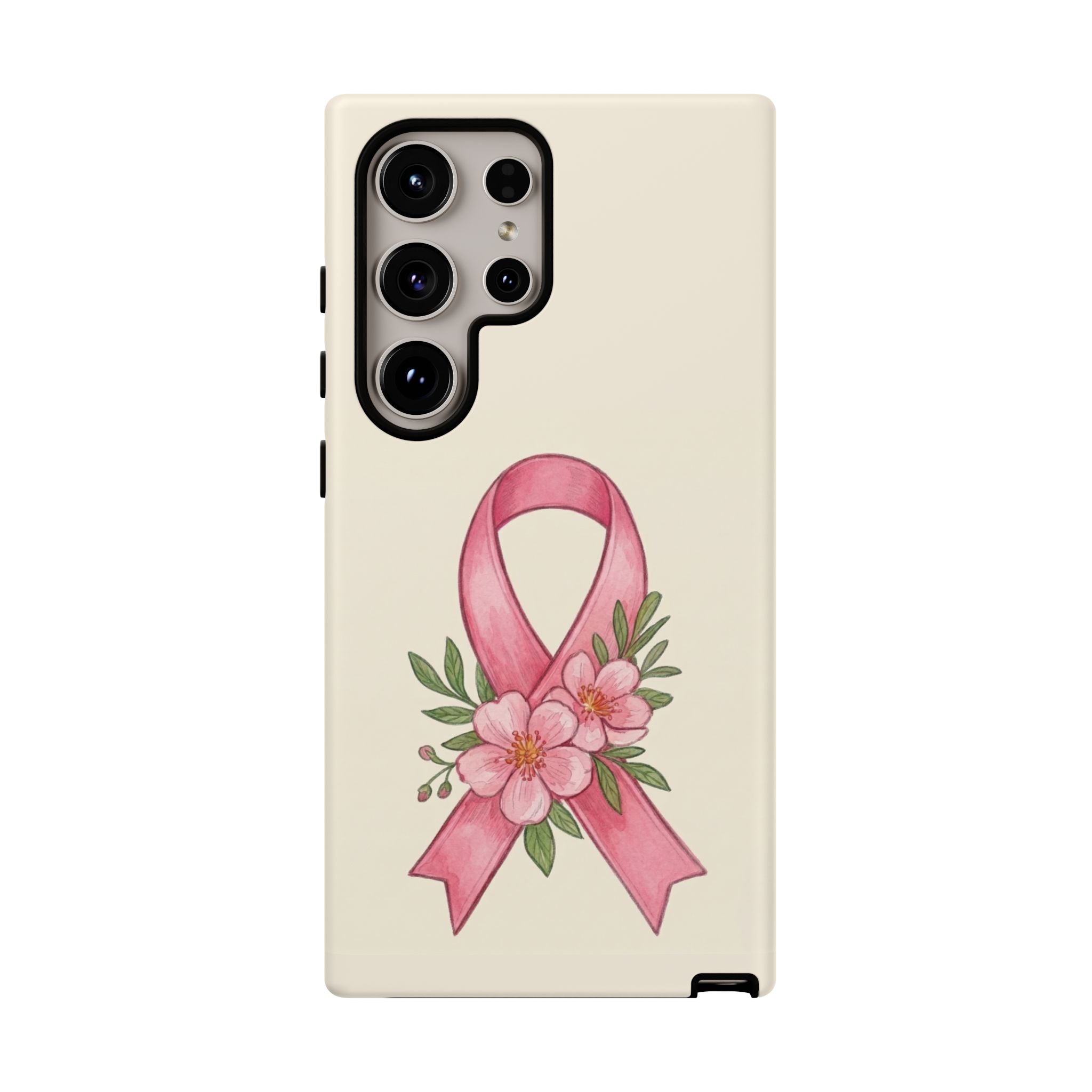Floral Breast Cancer Awareness Case