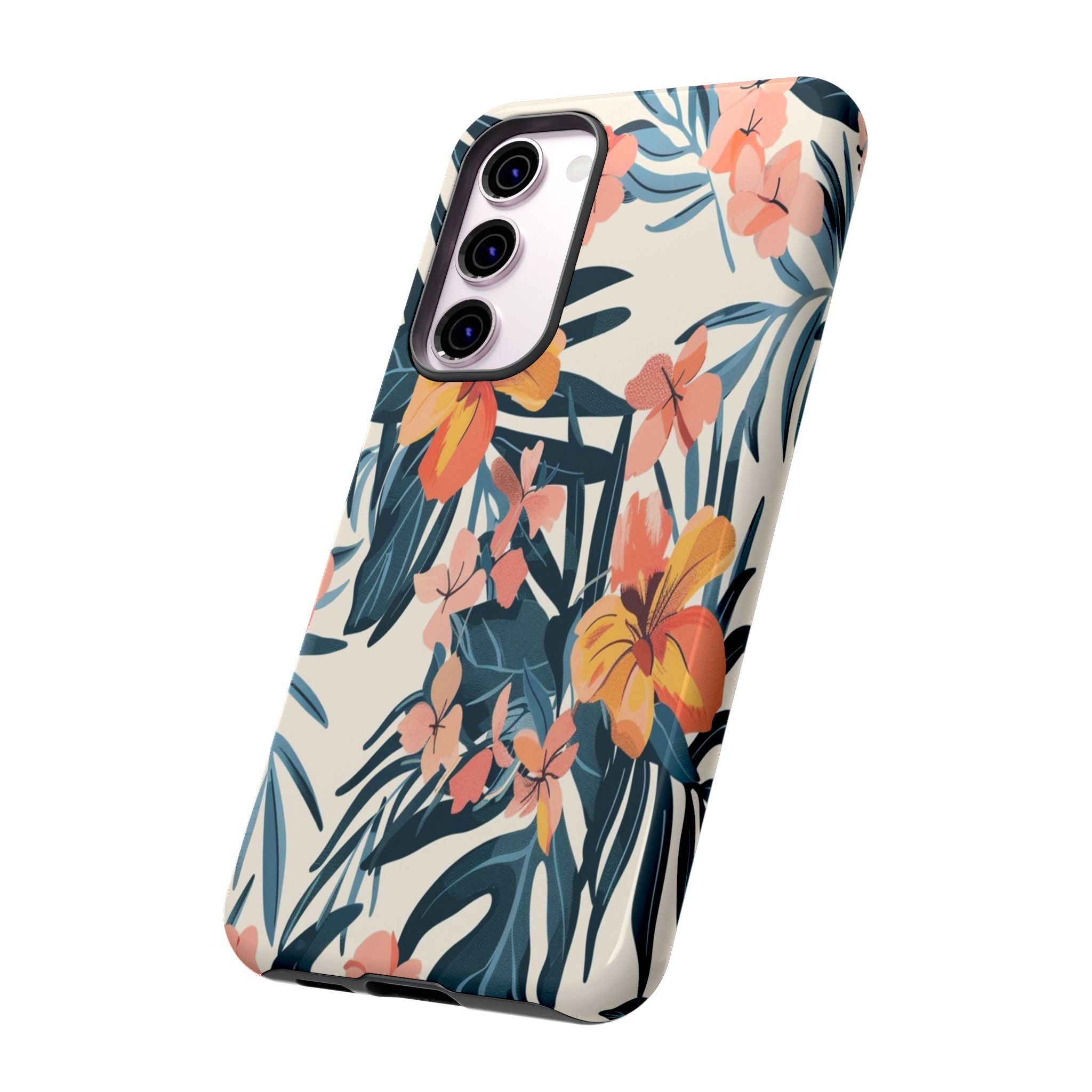 Tropical White and Blue Case