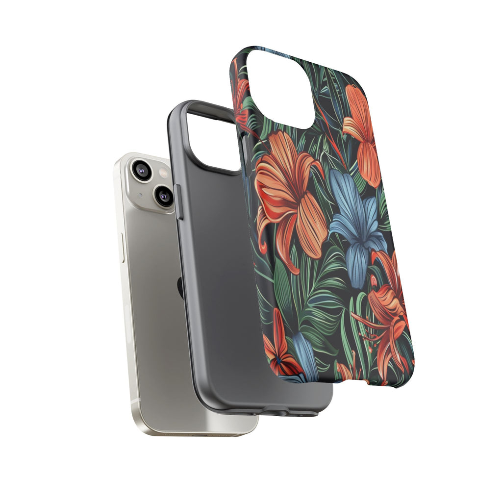 Tropical Red and Blue Case