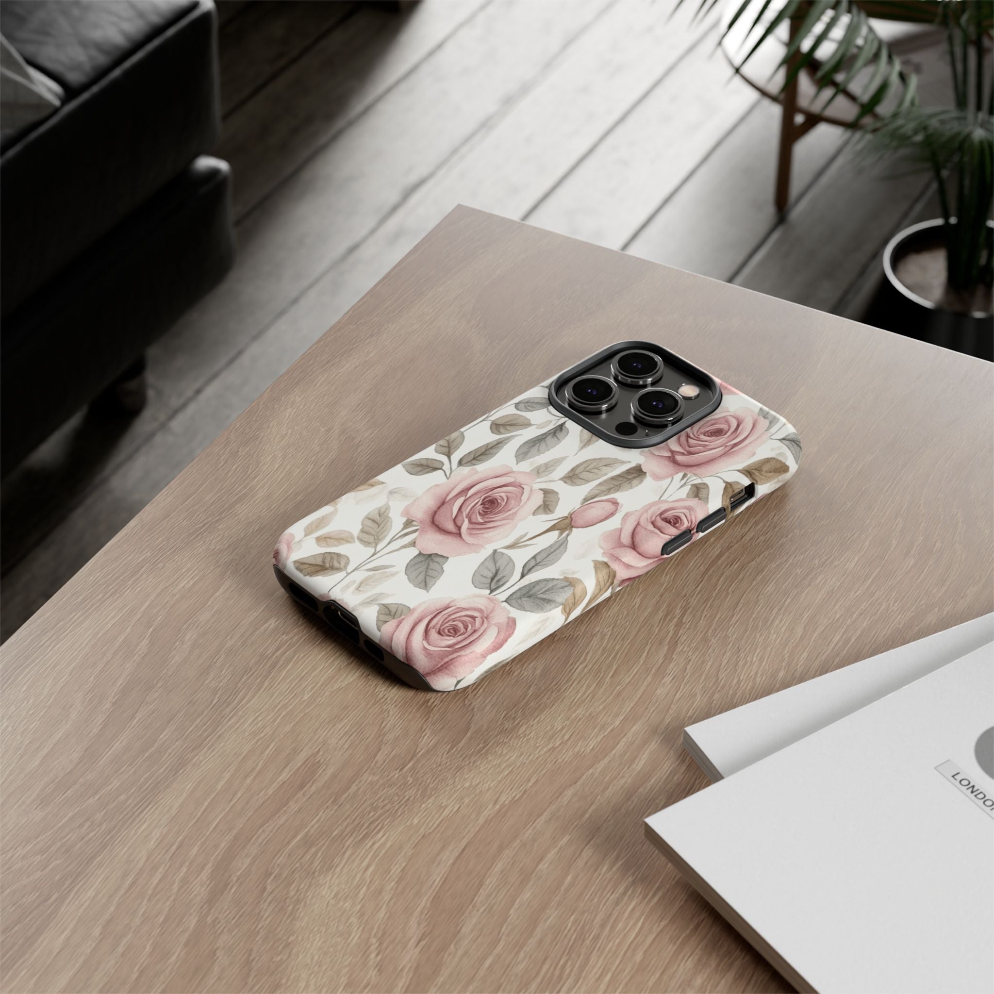 Elegant Watercolor Rose Case