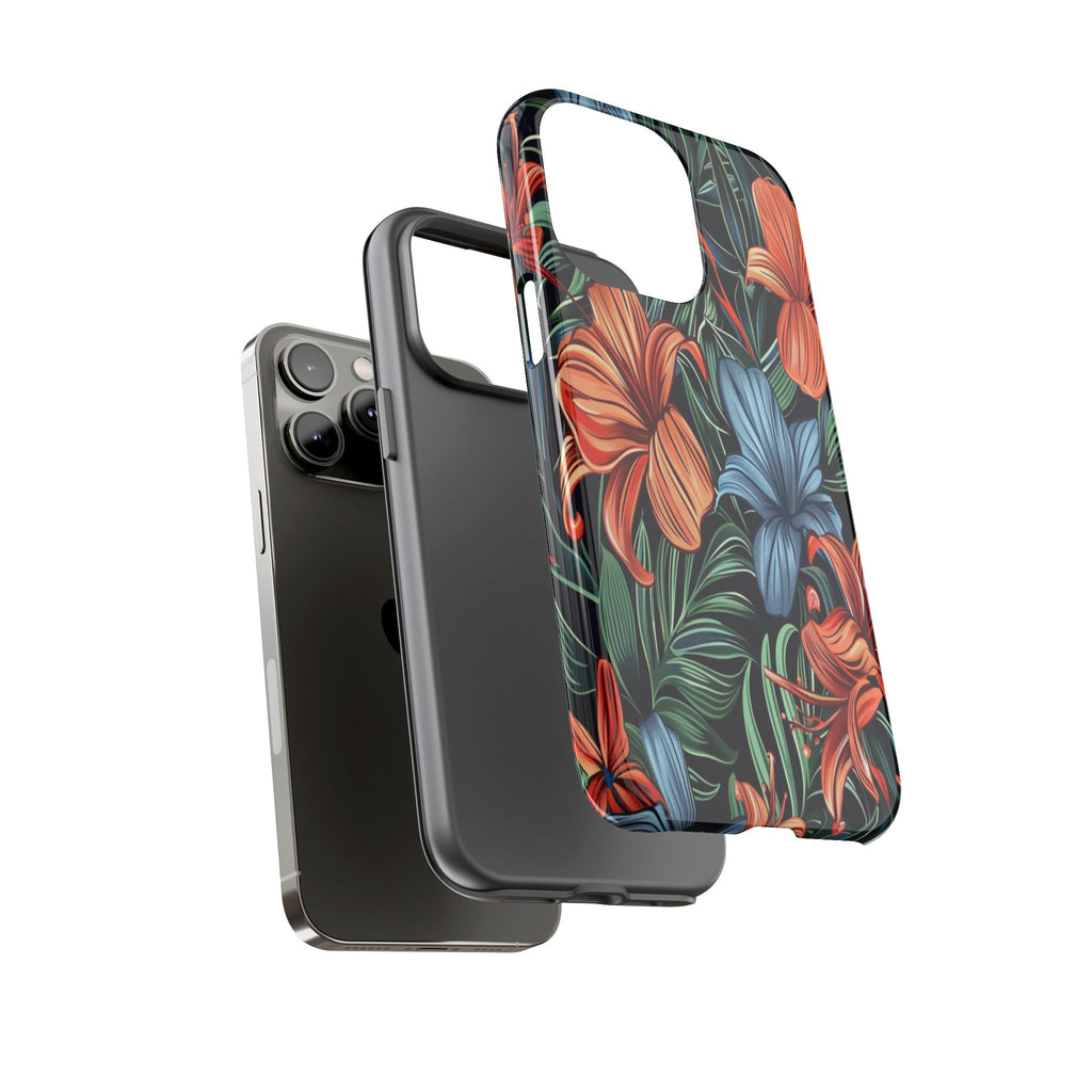 Tropical Red and Blue Case