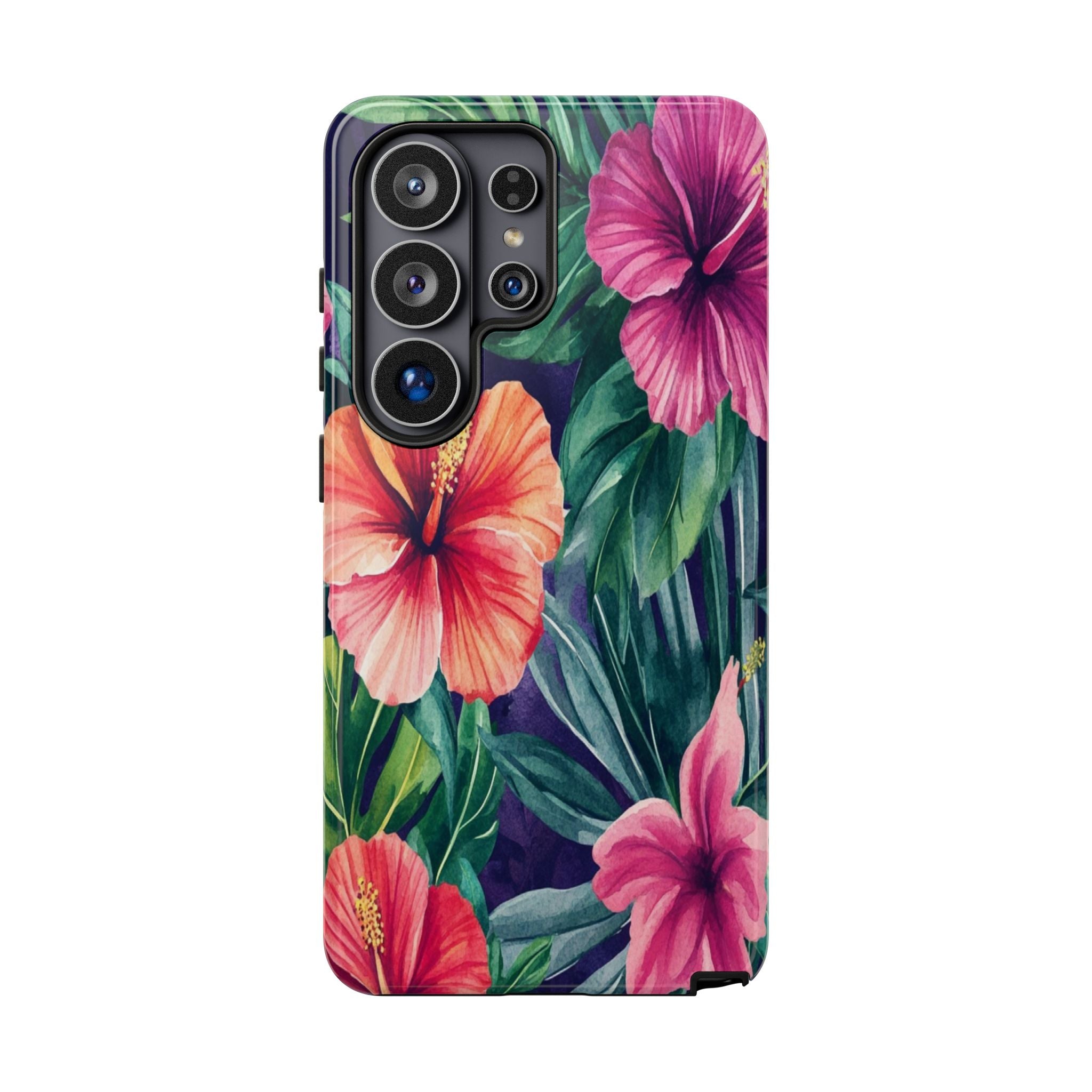 Navy Floral Watercolor