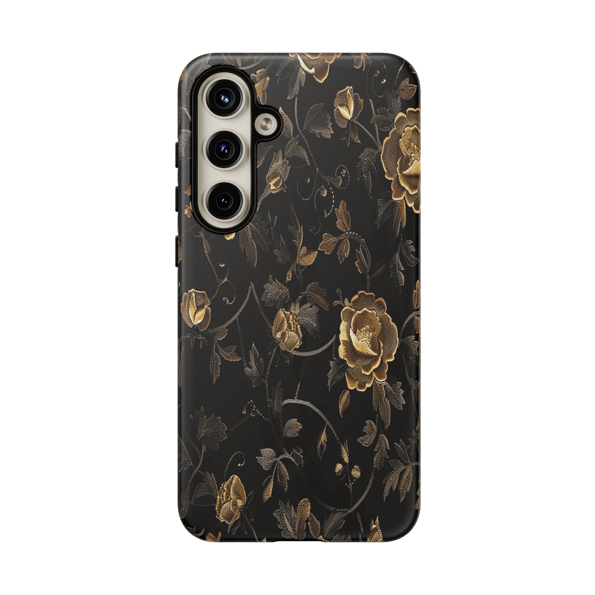 Golden Roses on Black