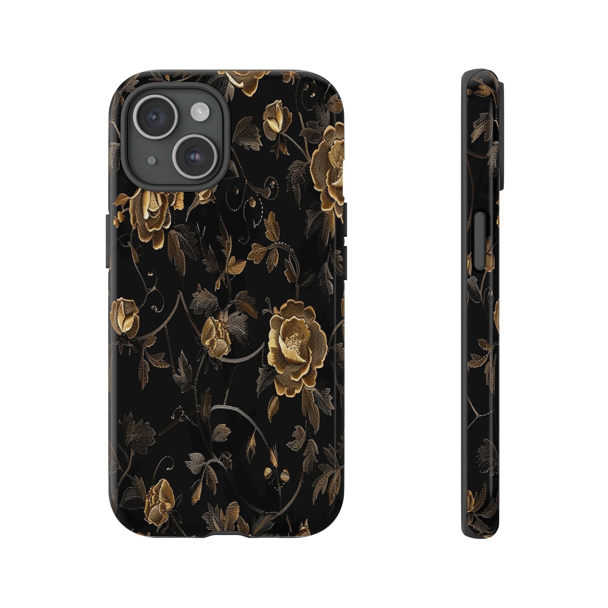 Golden Roses on Black