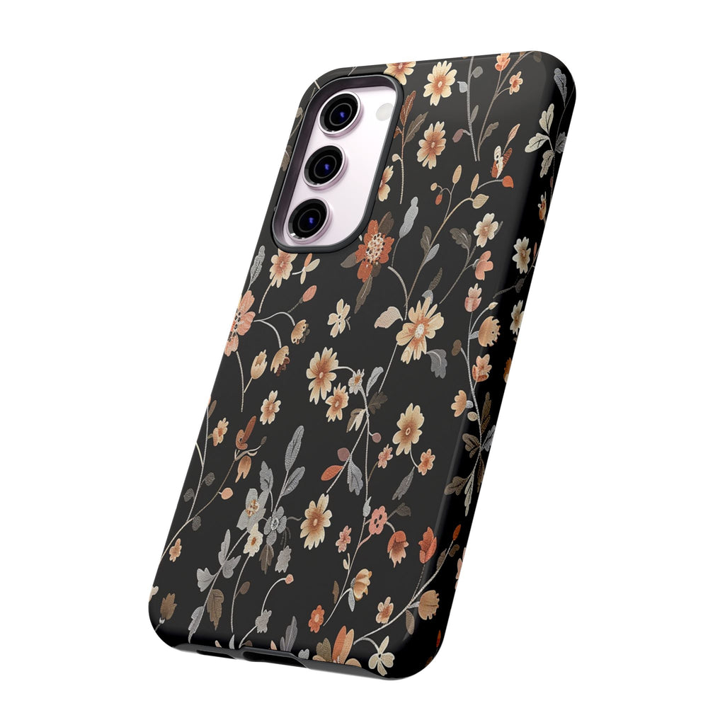 Floral Field on Black Case