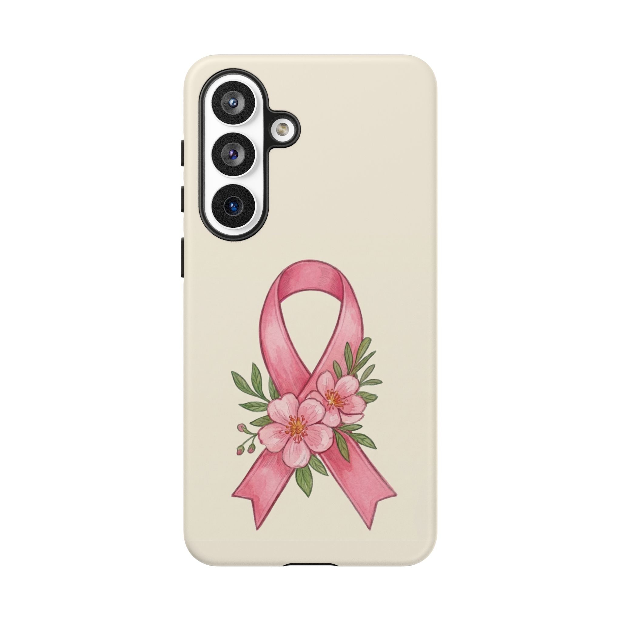 Floral Breast Cancer Awareness Case