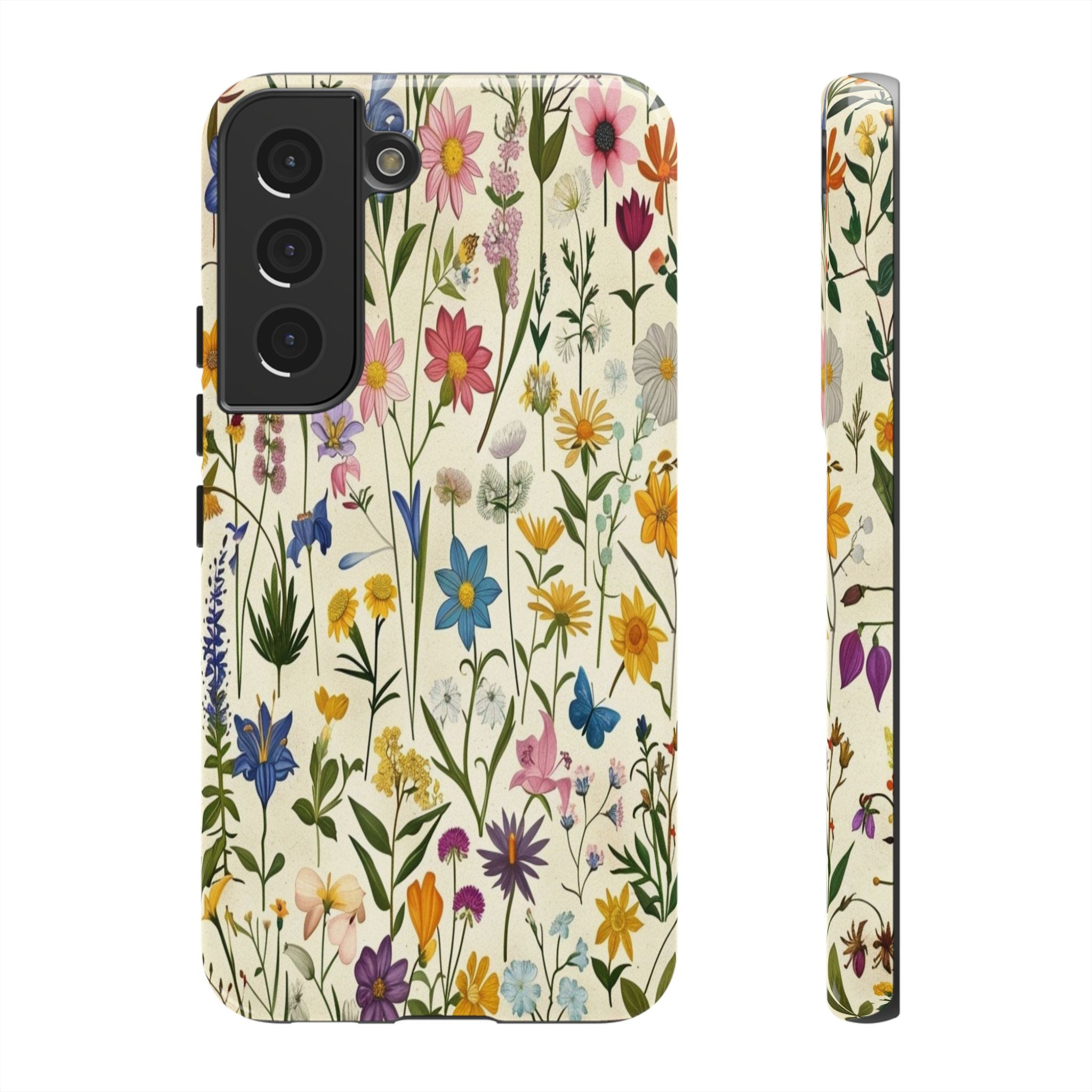 Vibrant Botanical Wildflower Pattern