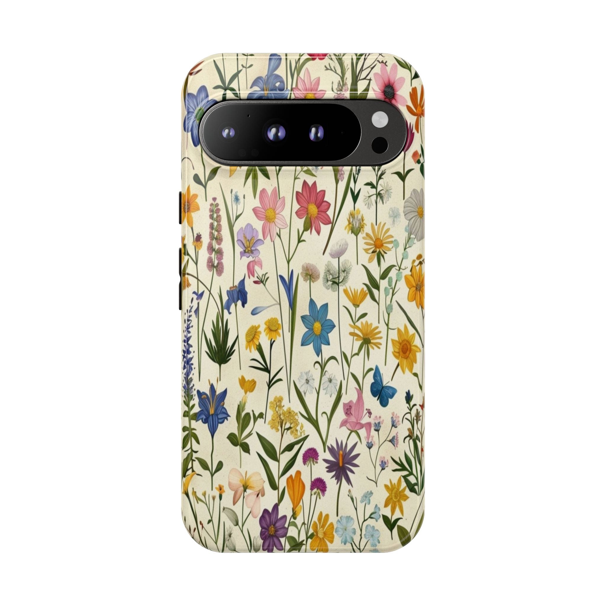 Vibrant Botanical Wildflower Pattern