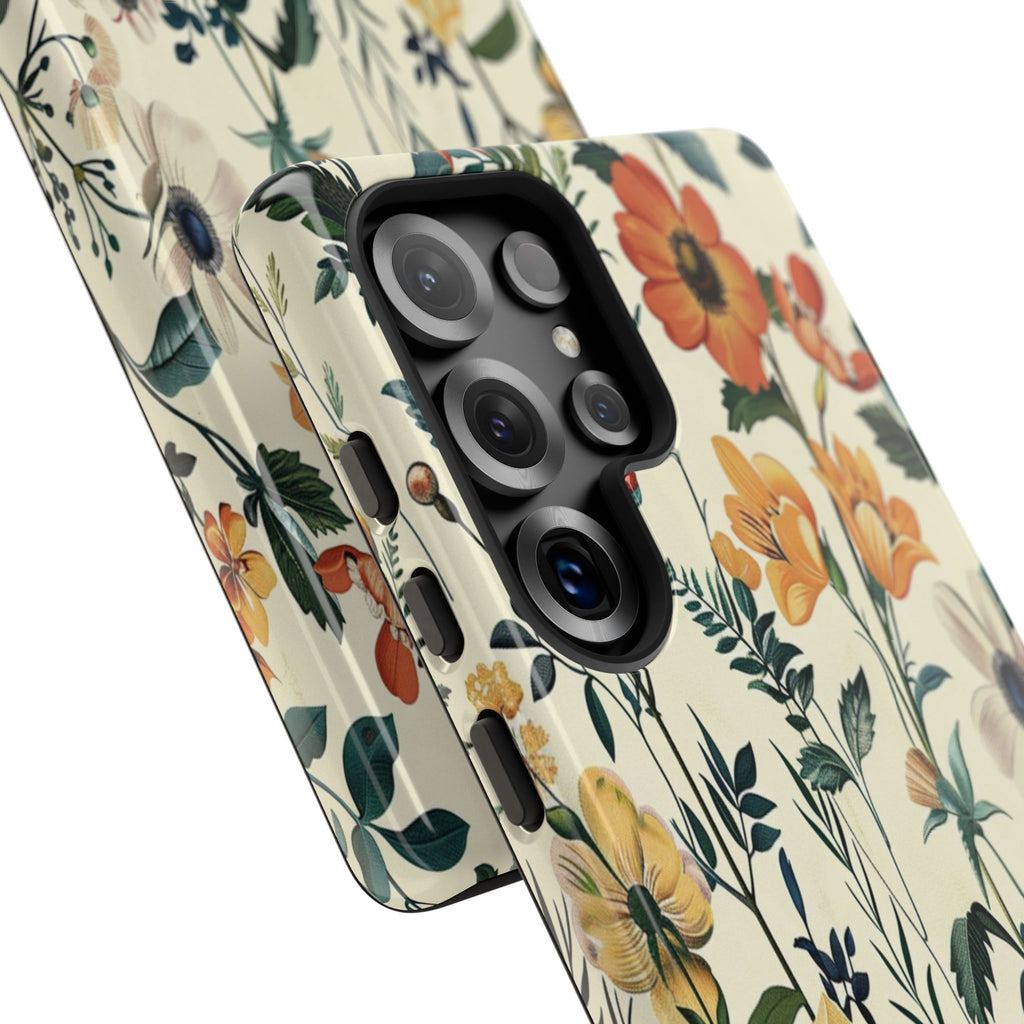 Vintage Botanical Wildflower Seamless Pattern