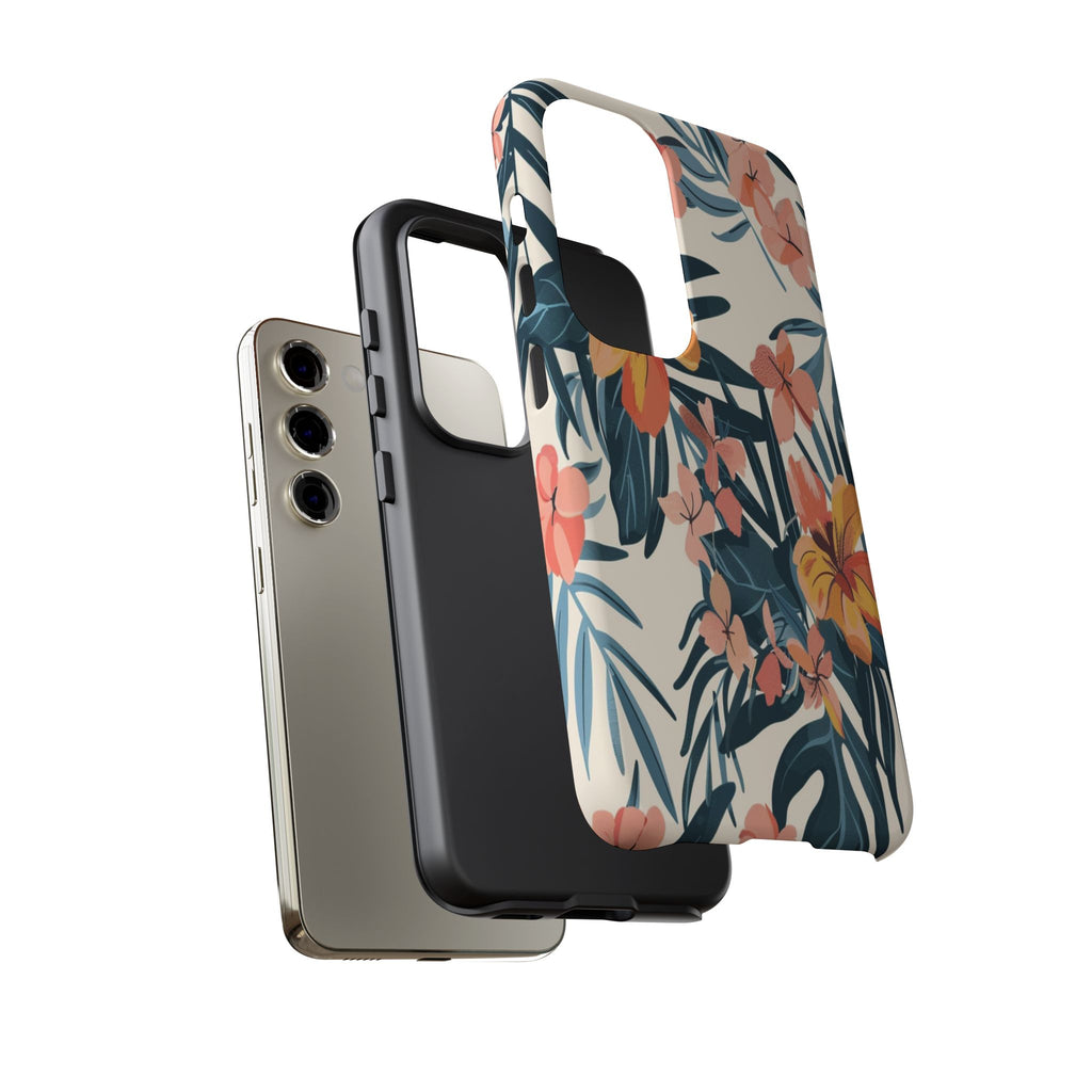 Tropical White and Blue Case