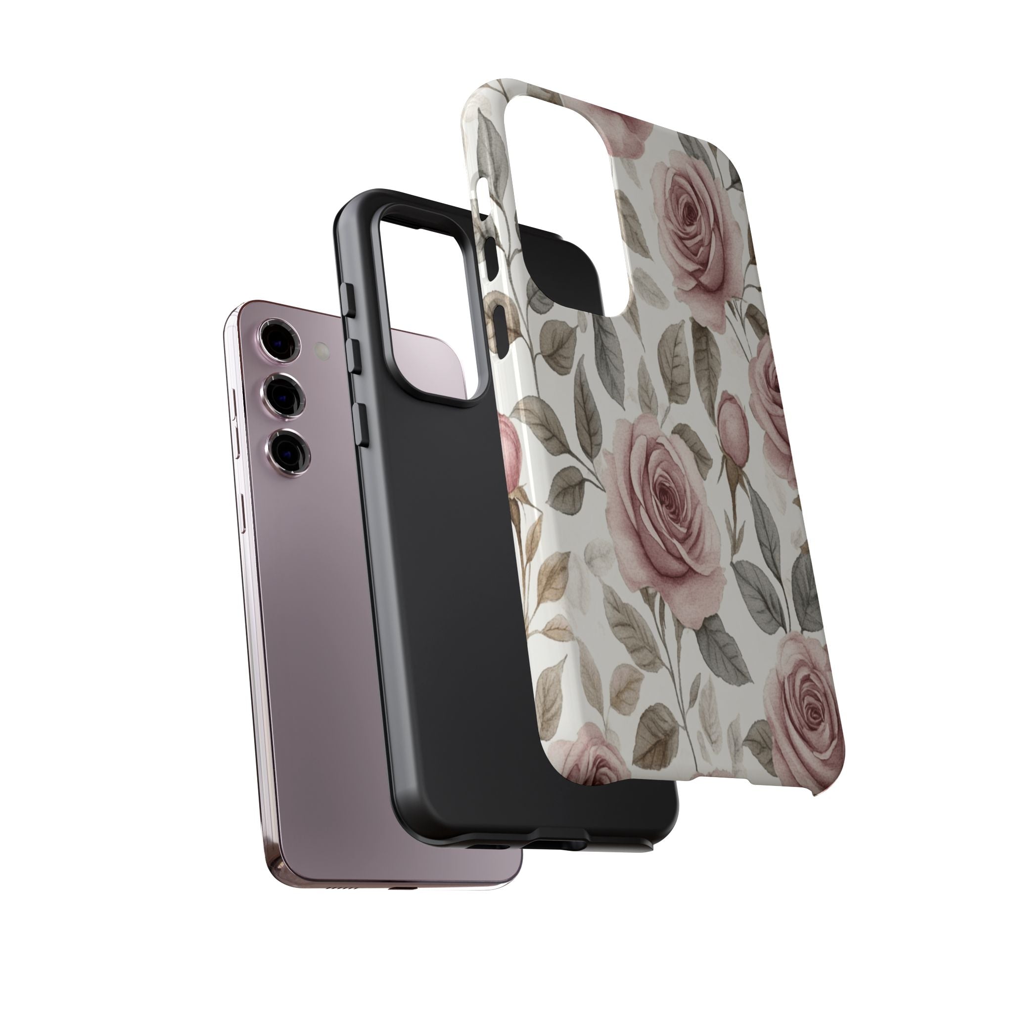Elegant Watercolor Rose Case