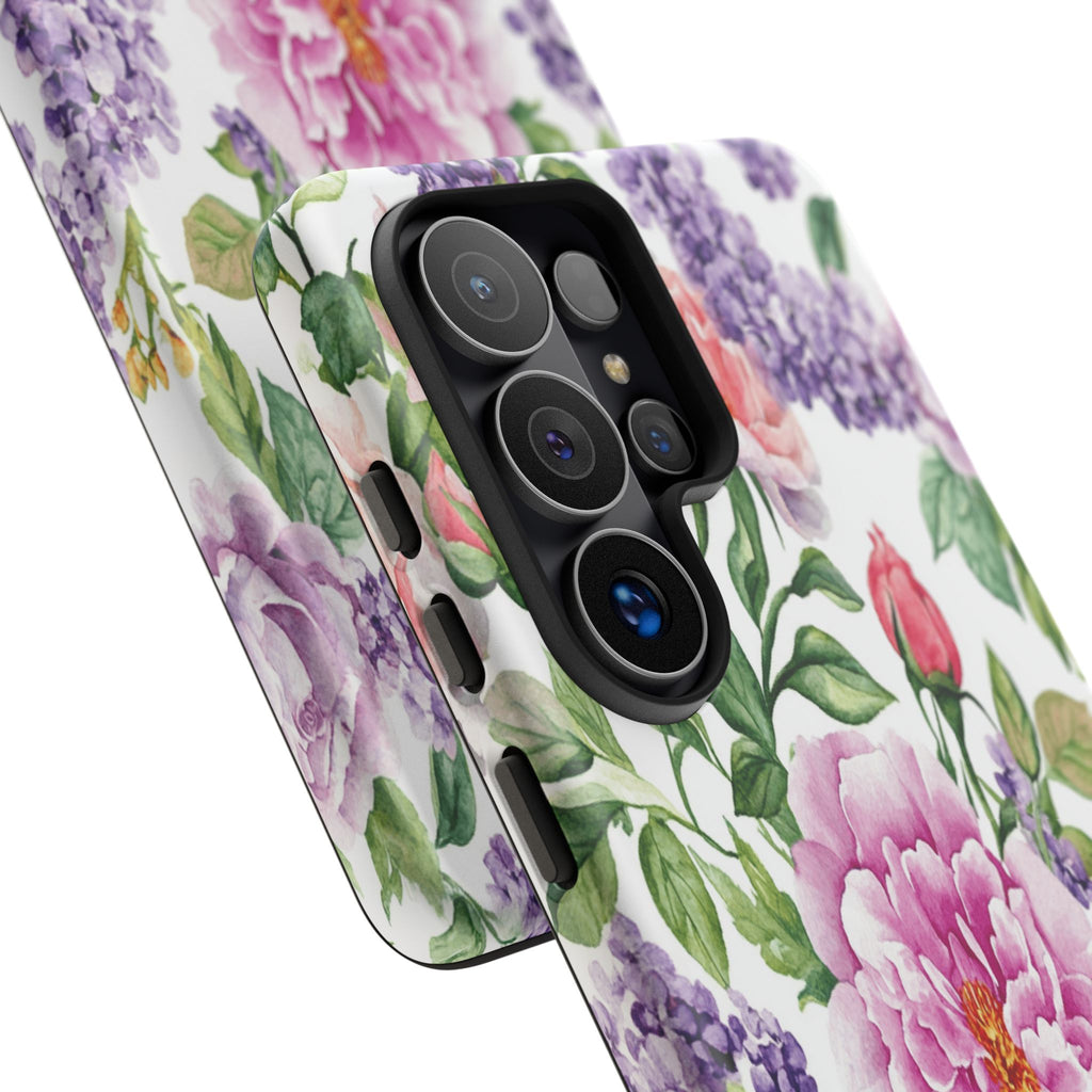 Watercolor Peonies and Lilacs Case