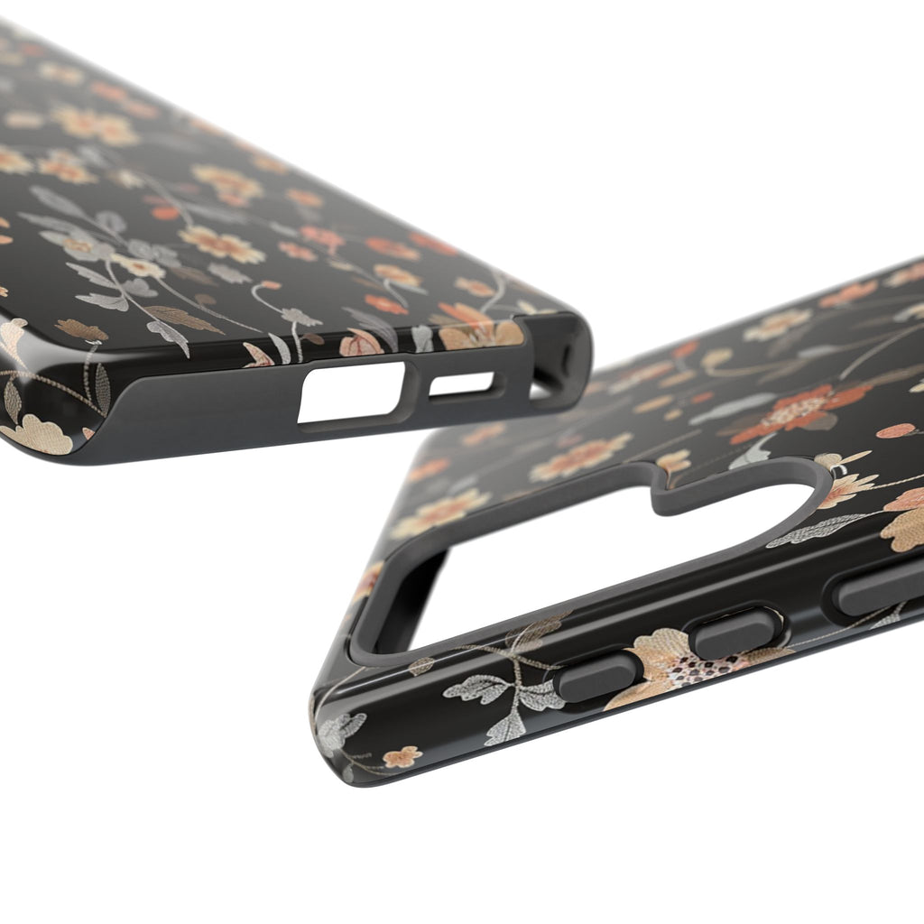 Floral Field on Black Case