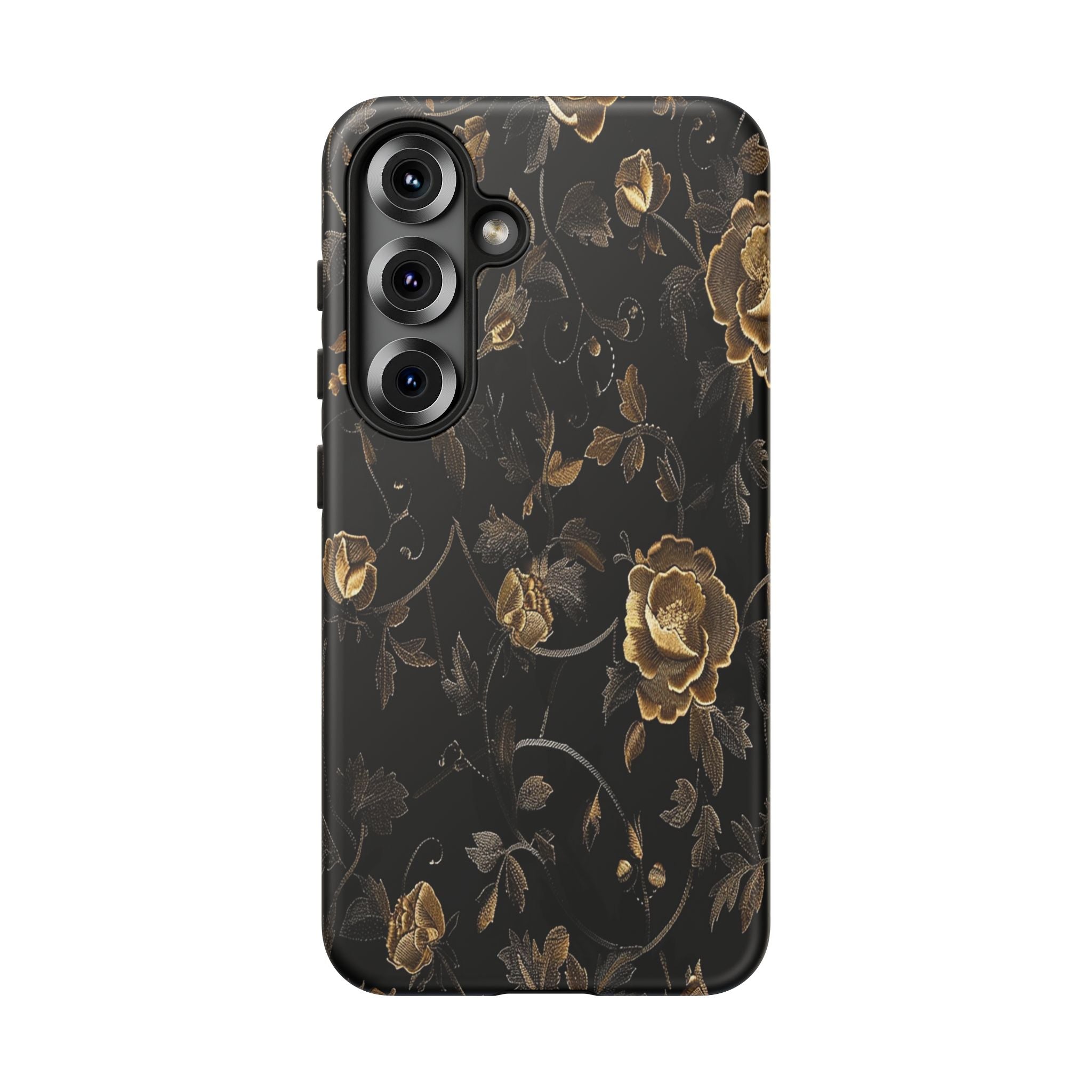 Golden Roses on Black