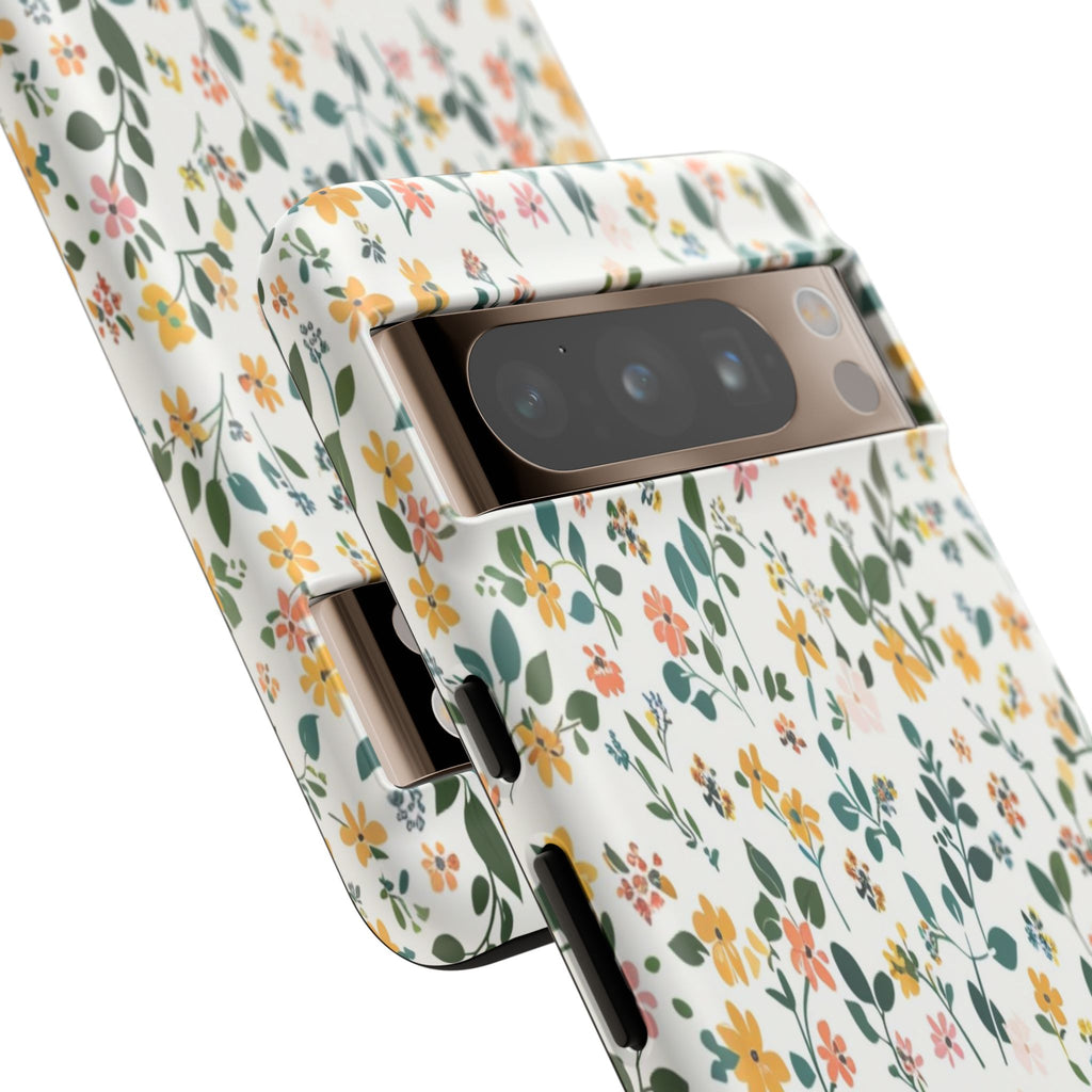 Pastel Leaves and Flowers Case