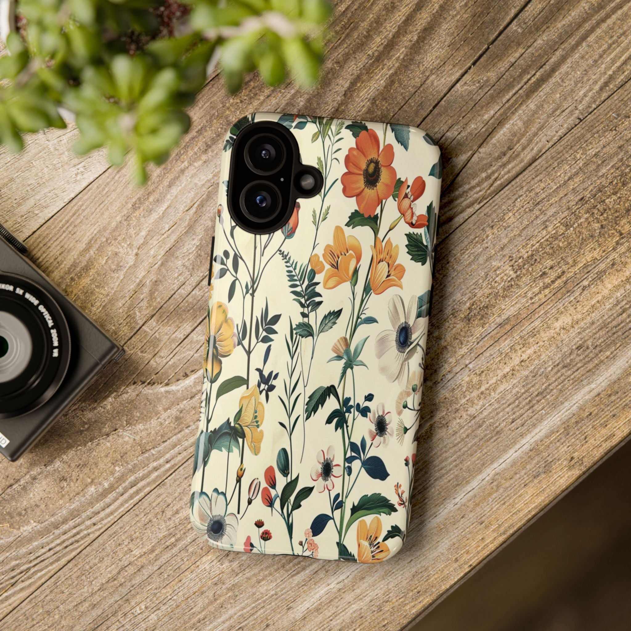 Vintage Botanical Wildflower Seamless Pattern