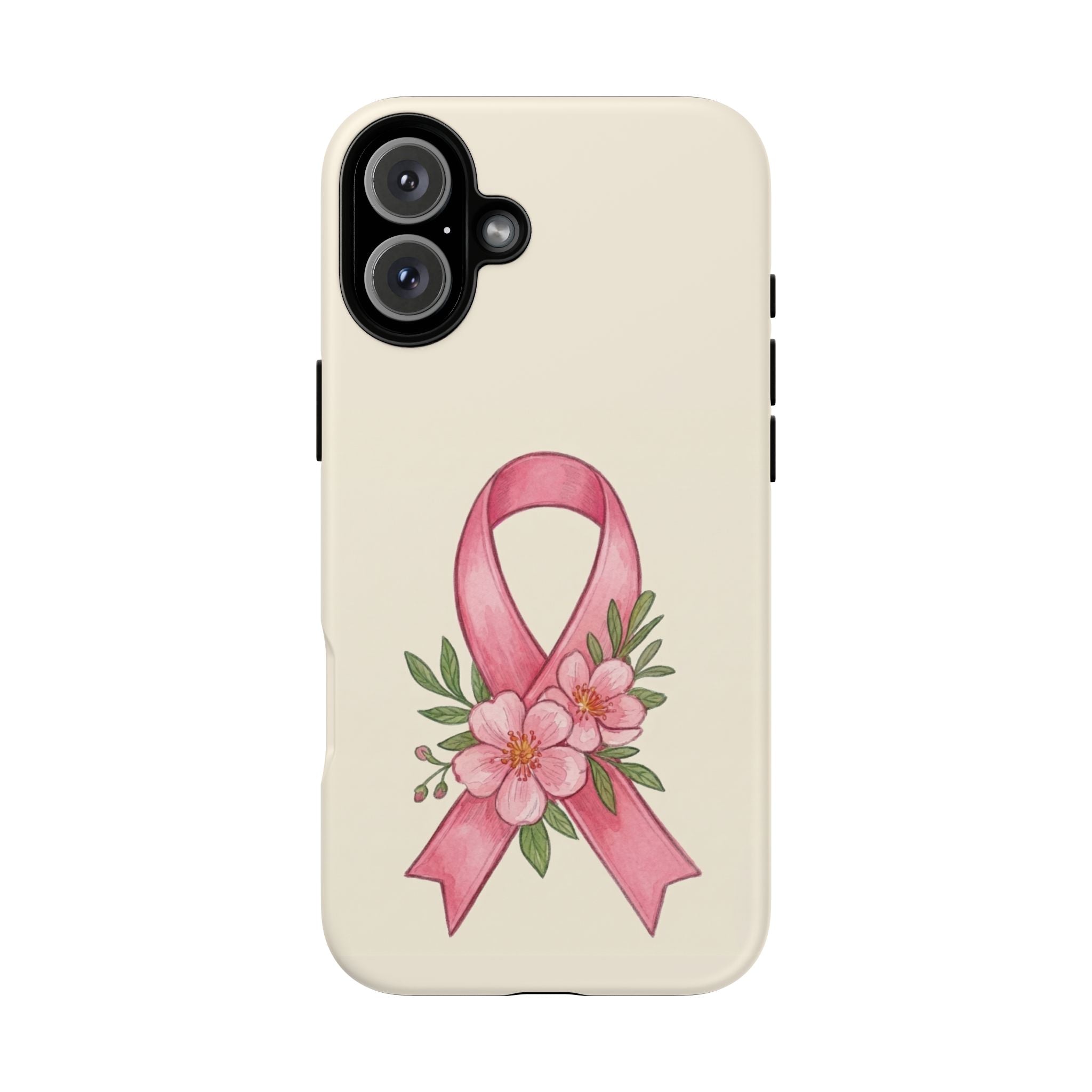 Floral Breast Cancer Awareness Case