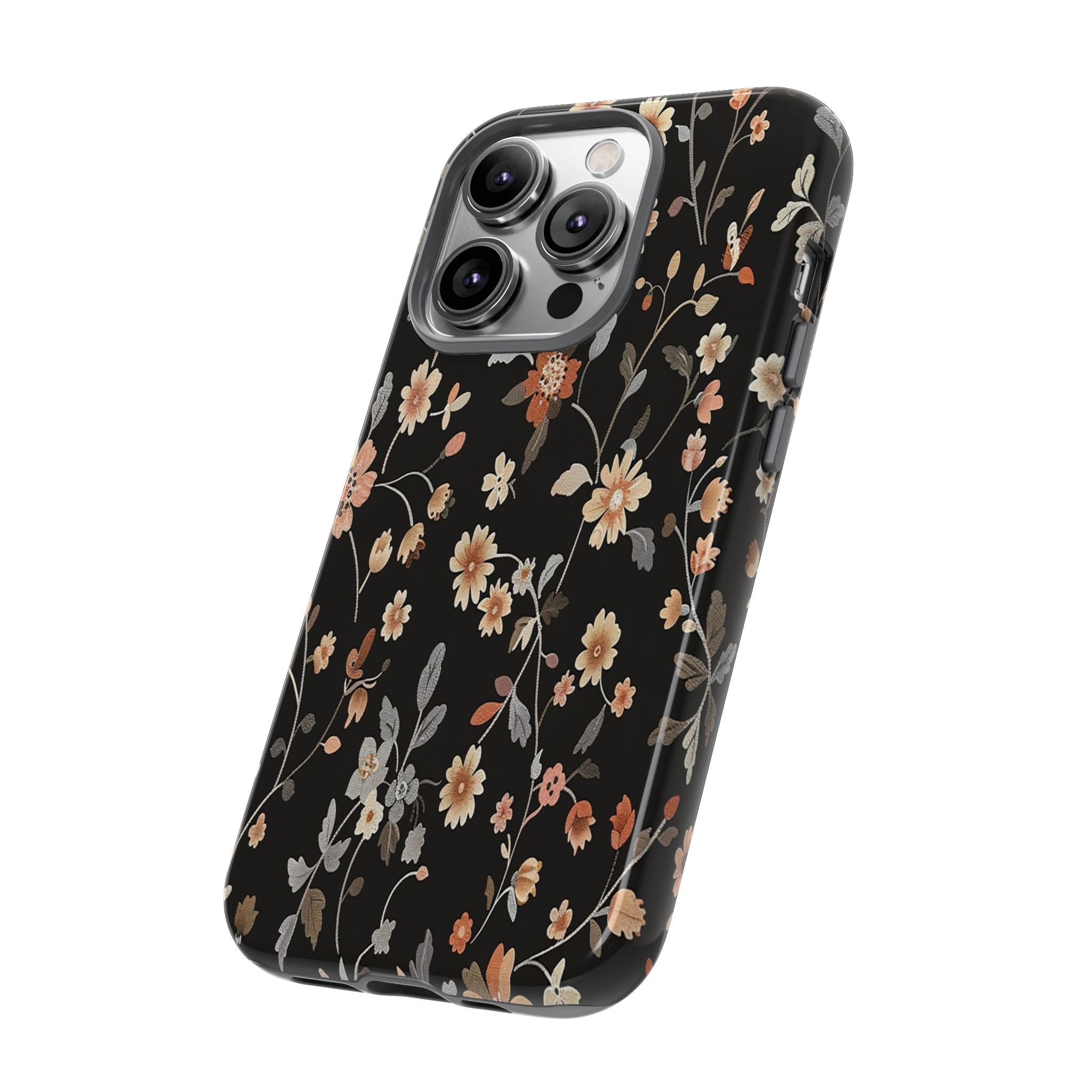 Floral Field on Black Case