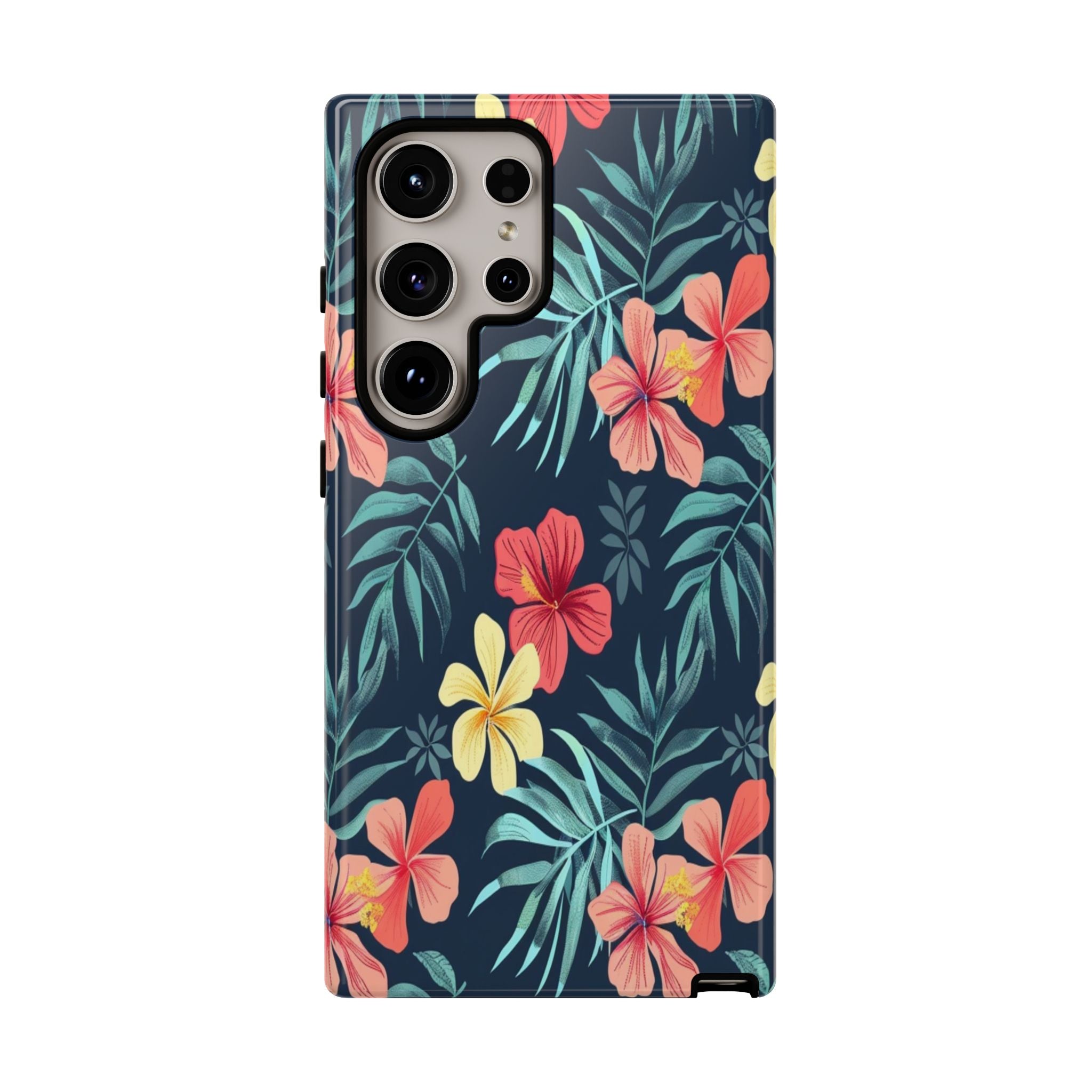 Tropical Hibiscus Navy