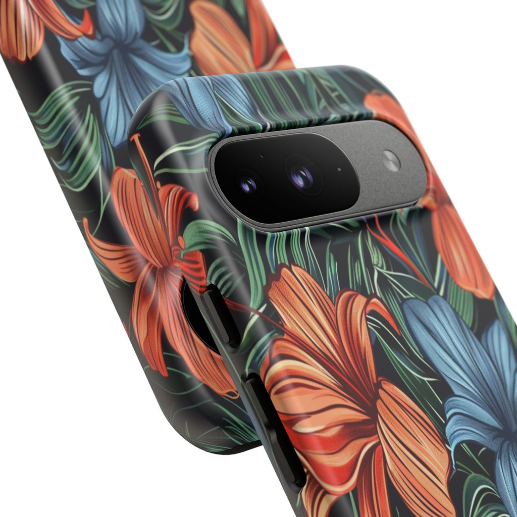 Tropical Red and Blue Case