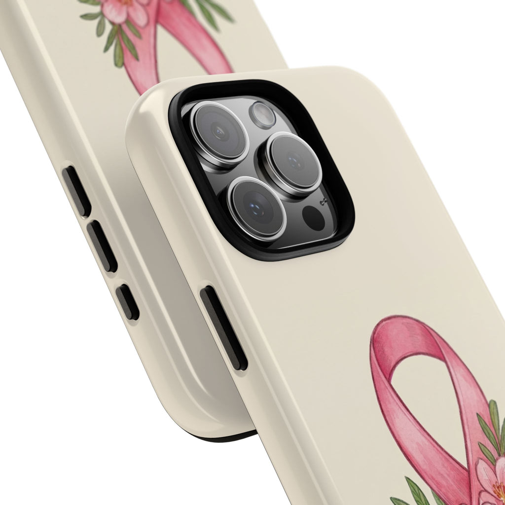 Floral Breast Cancer Awareness Case