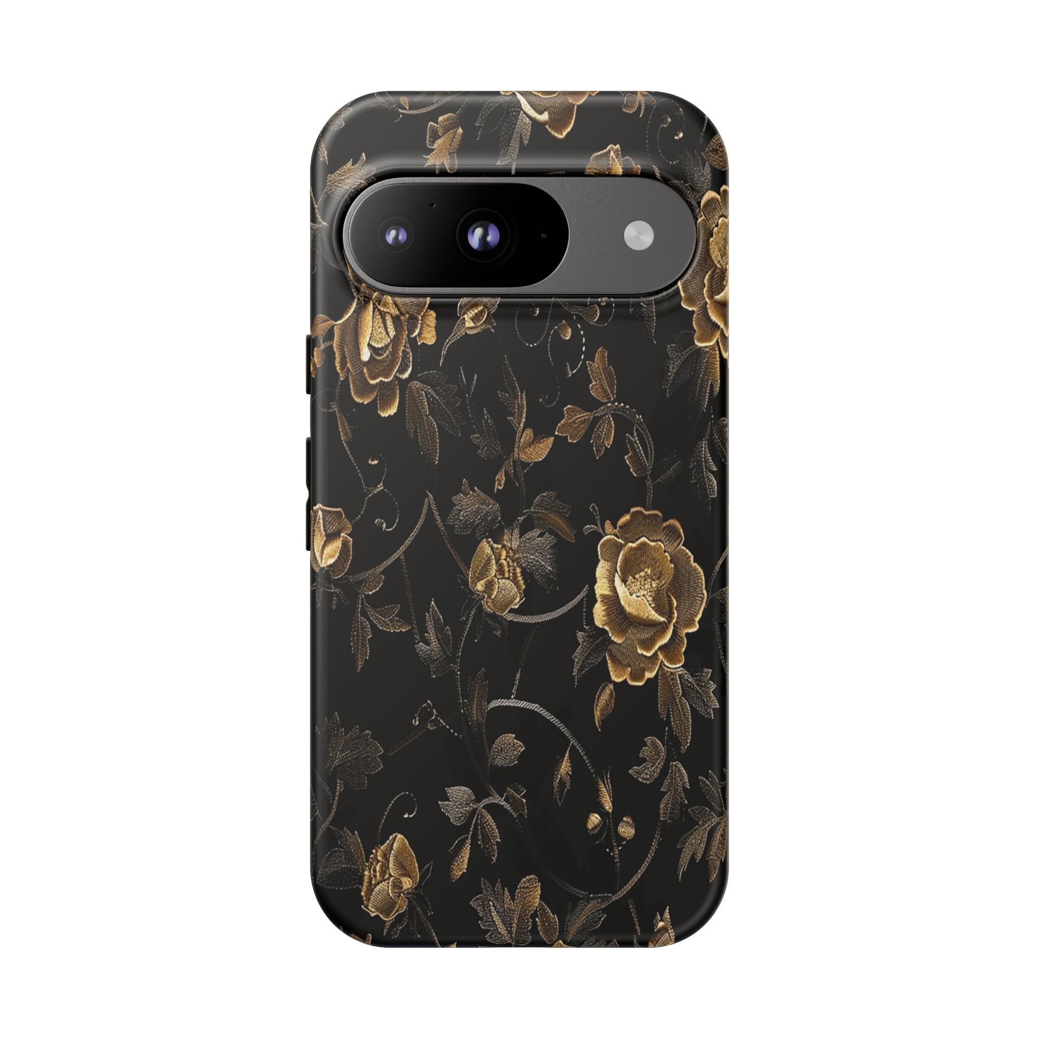 Golden Roses on Black