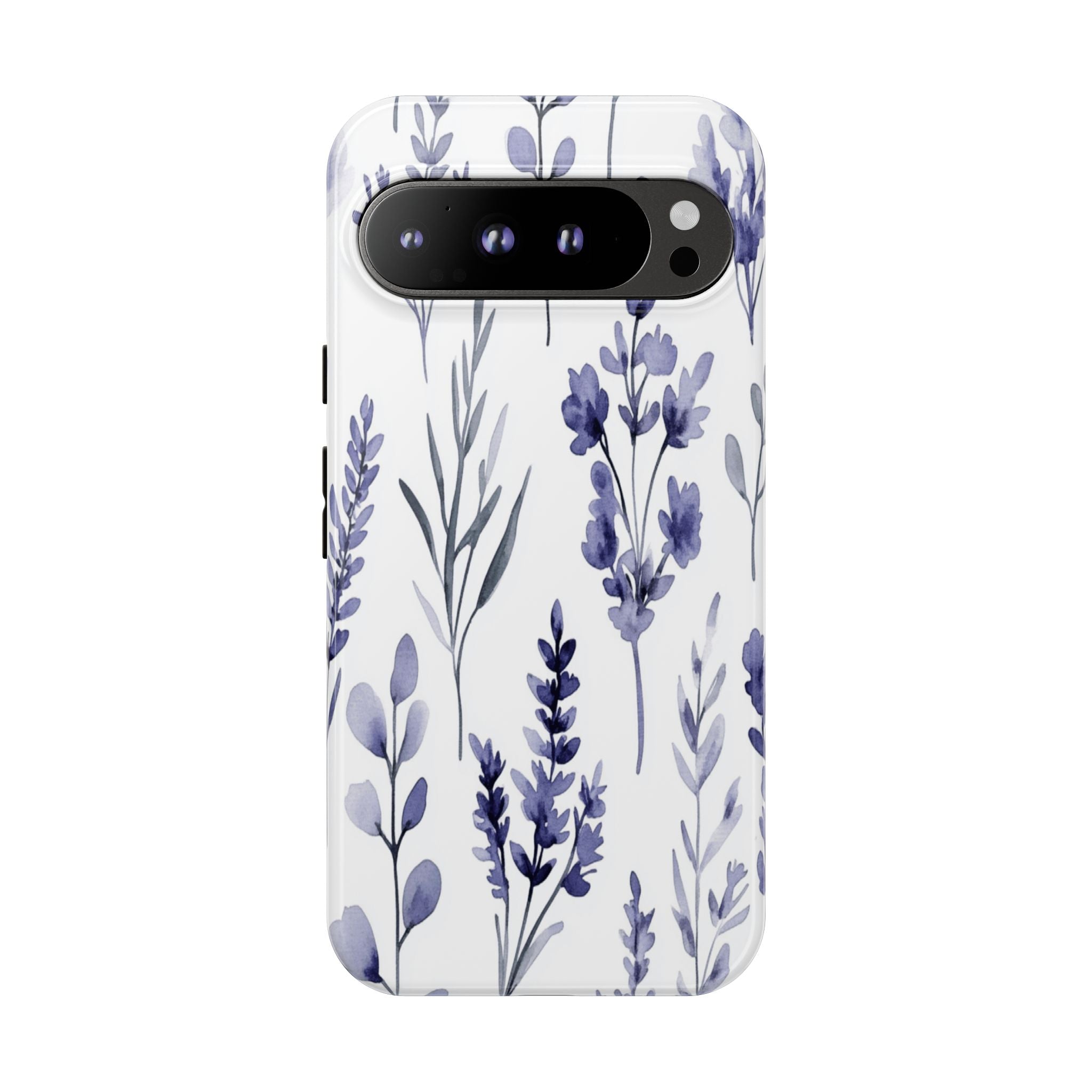 Delicate Purple Botanical Watercolor Floral Pattern