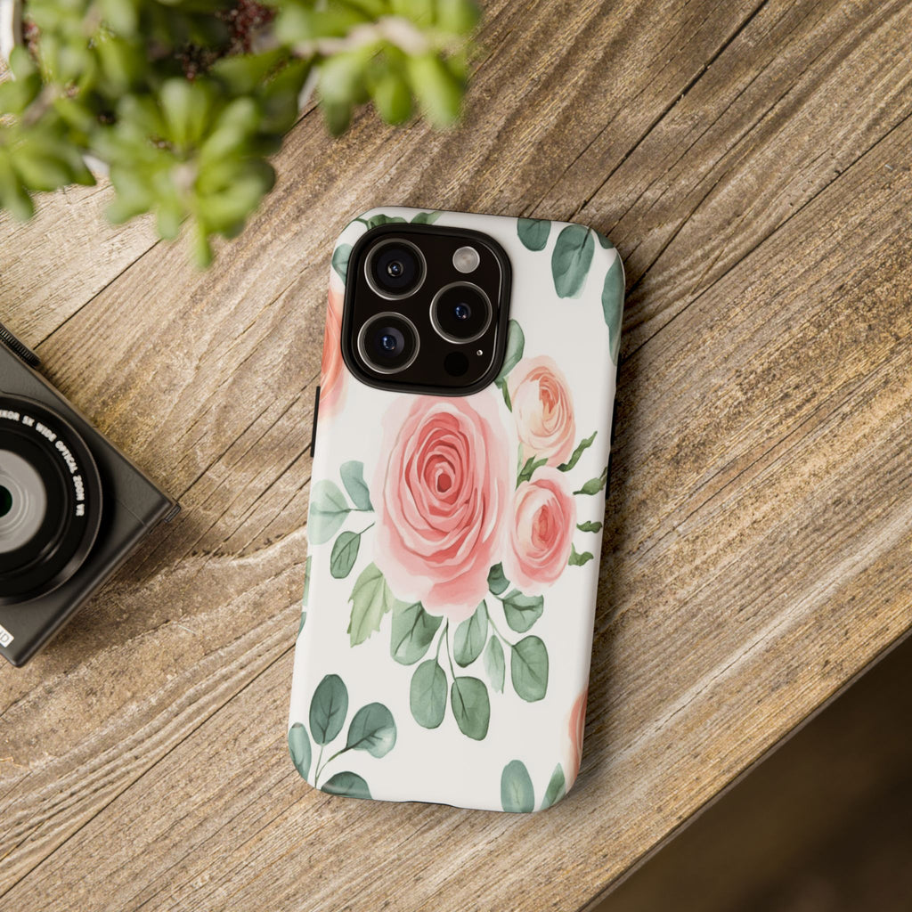 Delicate Watercolor Rose Case