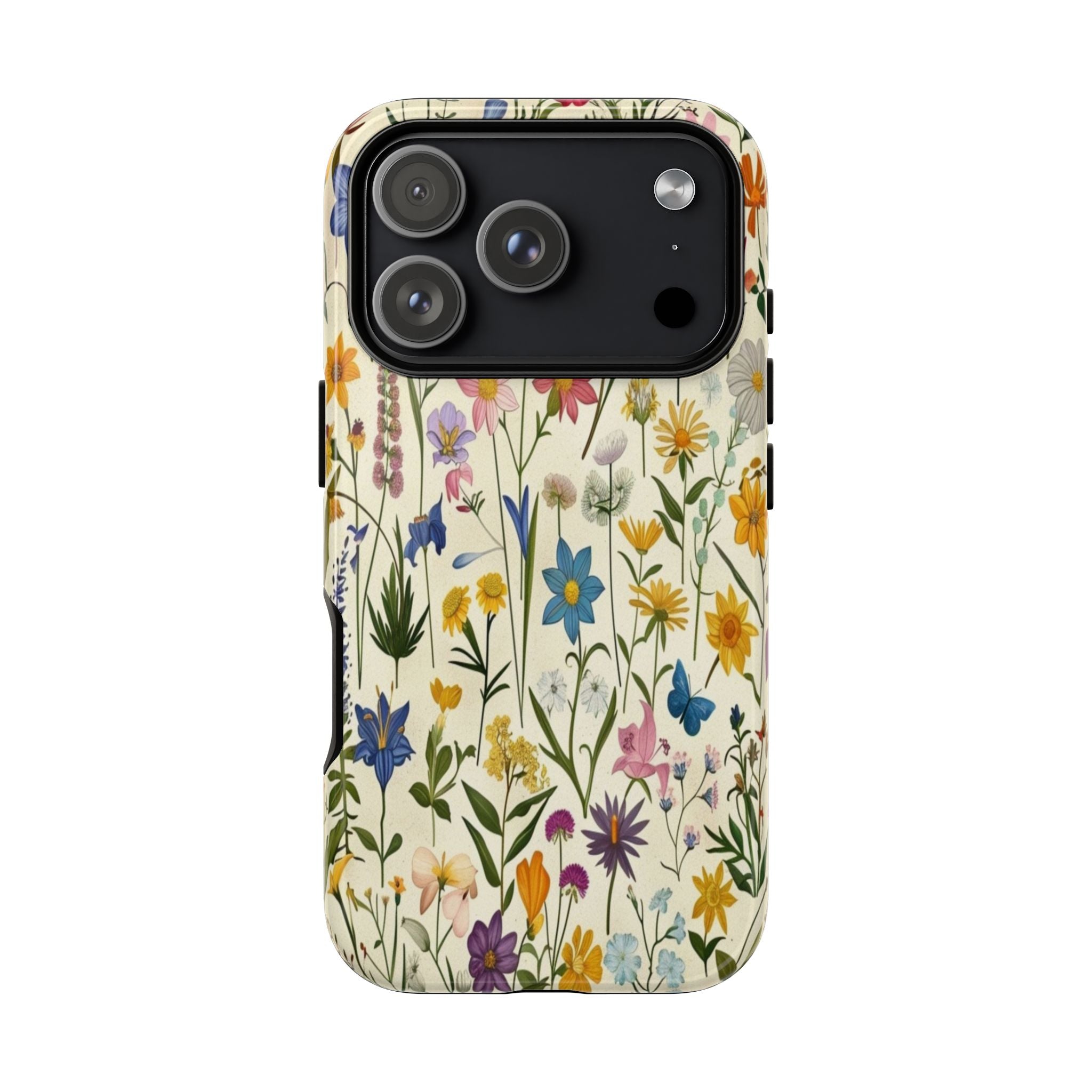 Vibrant Botanical Wildflower Pattern