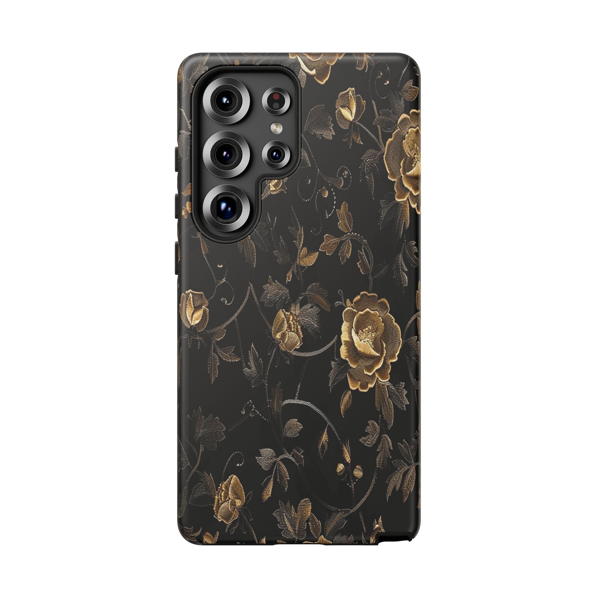 Golden Roses on Black